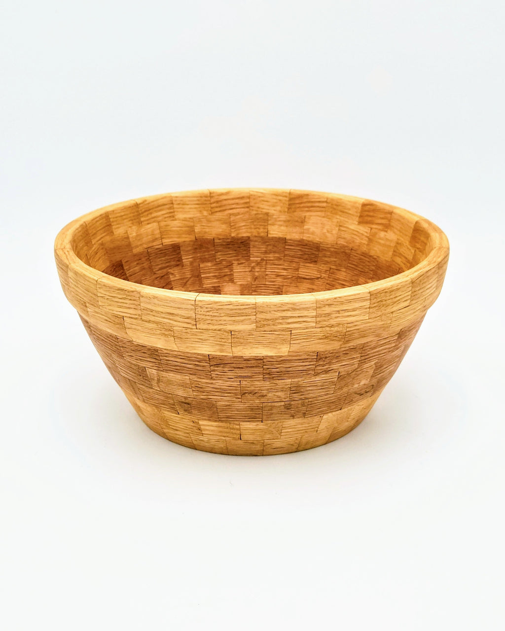 Segmented Red Oak Bowl, 11" x 5"