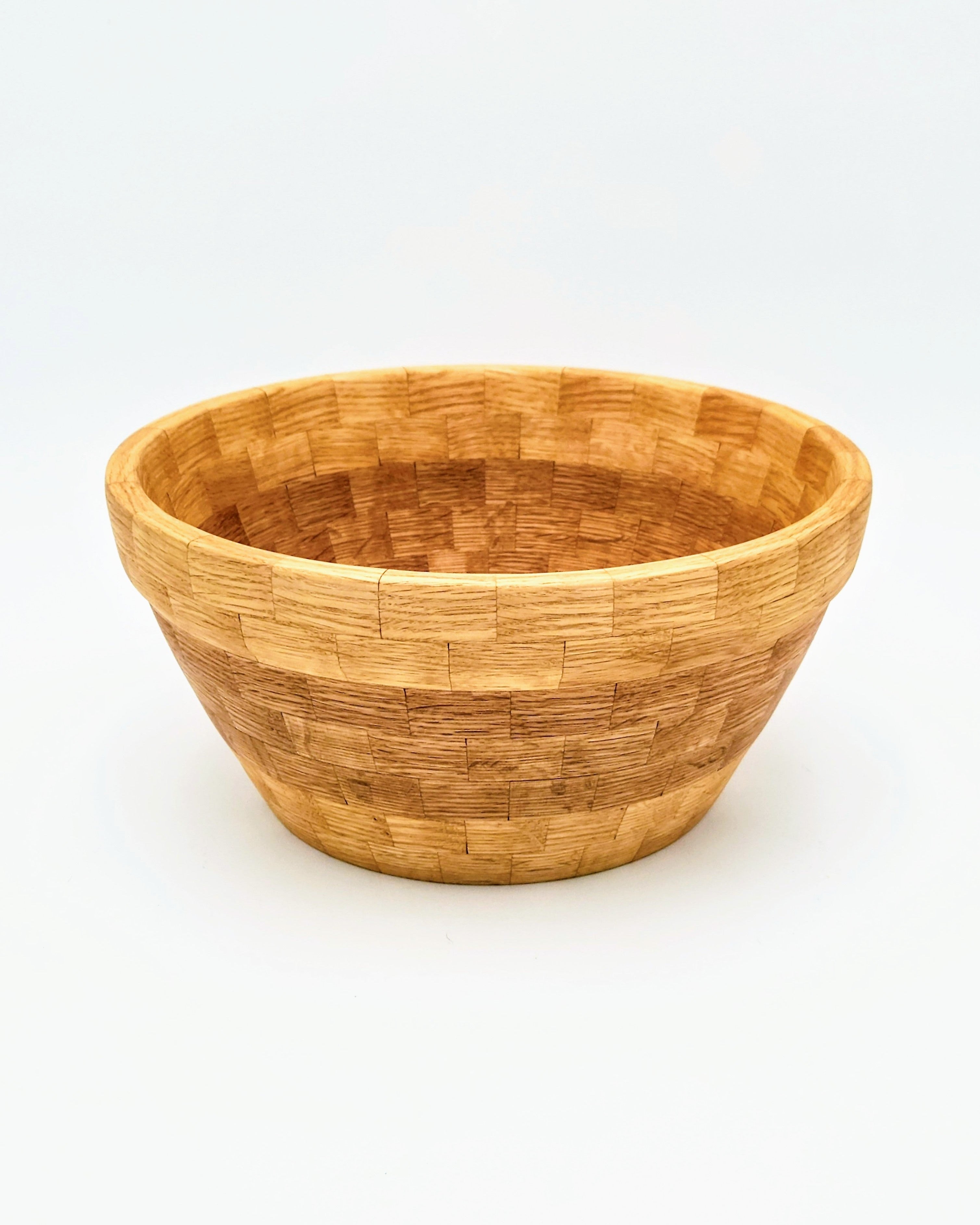 Segmented Red Oak Bowl, 11" x 5"