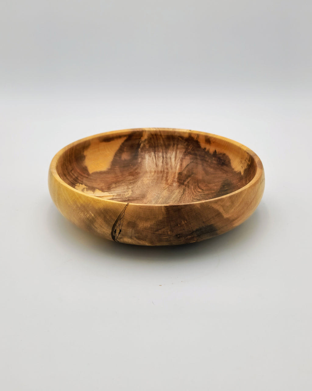 Orange Wood Bowl, 9" x 2"