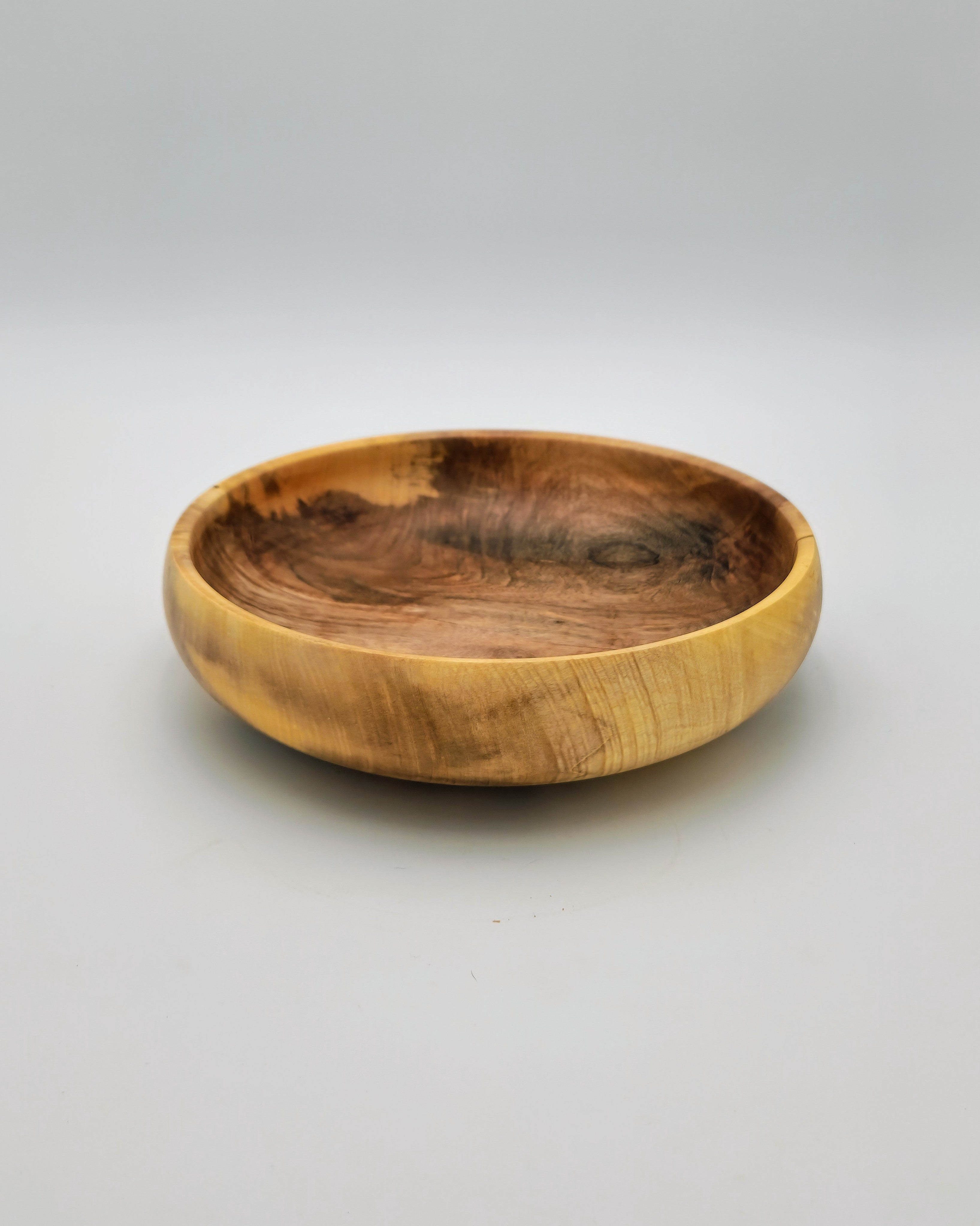 Orange Wood Bowl, 9" x 2"