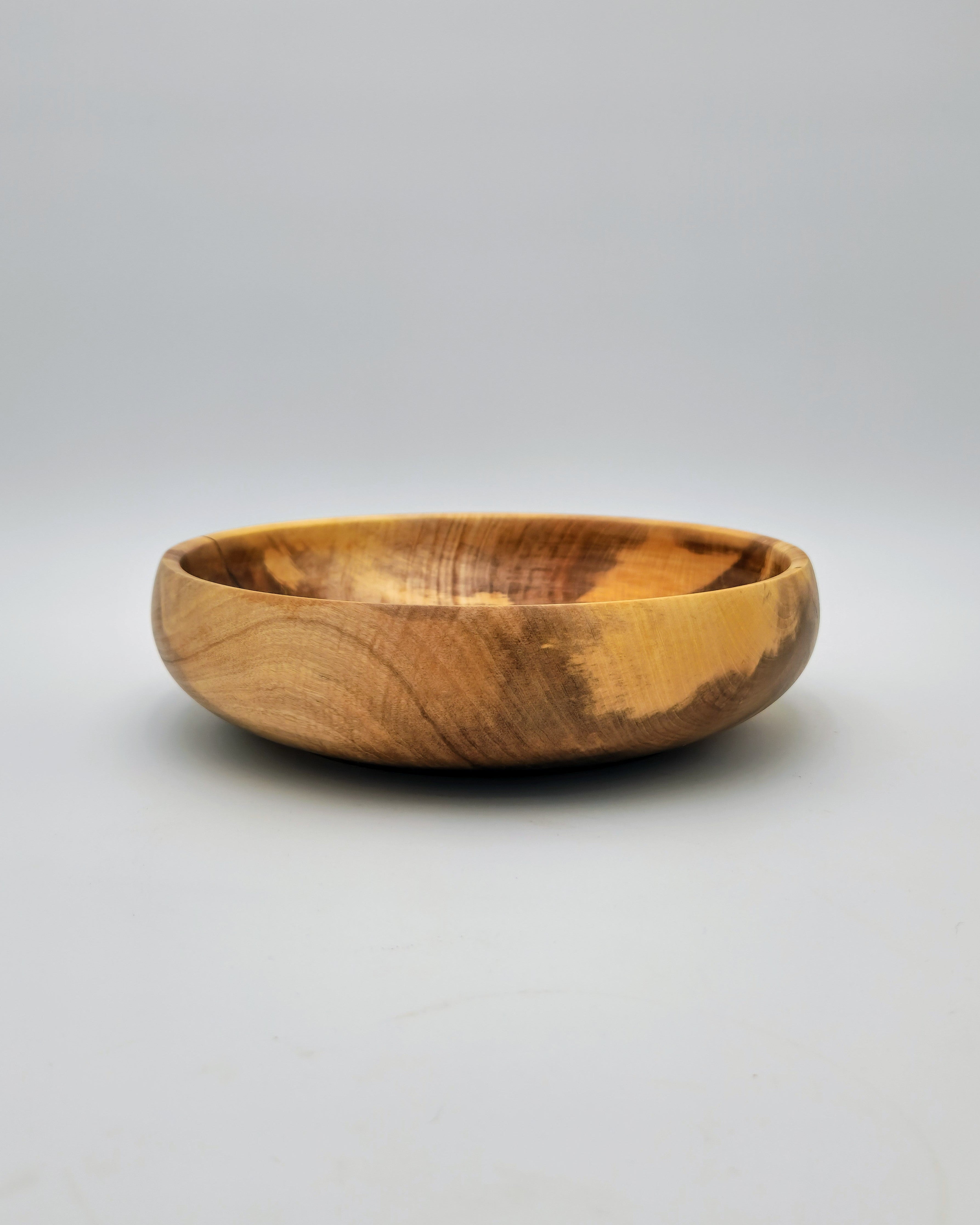 Orange Wood Bowl, 9" x 2"