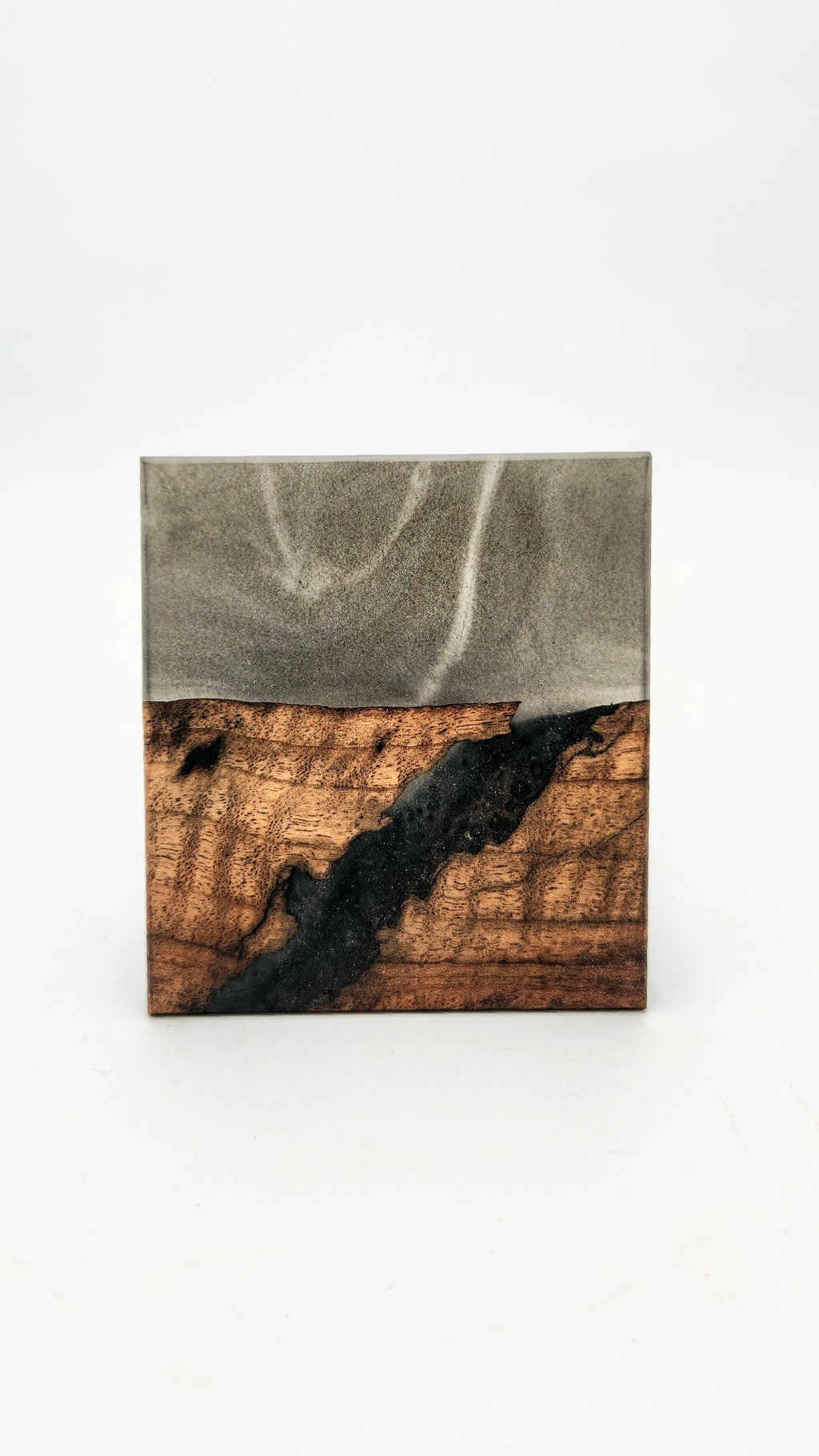 Continuous Grain Black Walnut & Metallic Epoxy | Set of 6 (F)