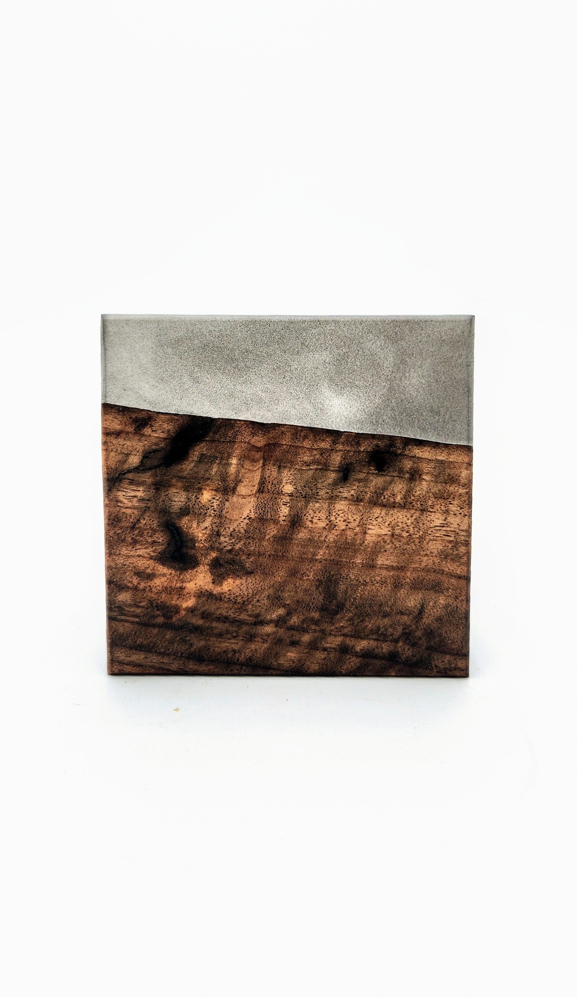 Continuous Grain Black Walnut & Metallic Epoxy | Set of 6 (D)