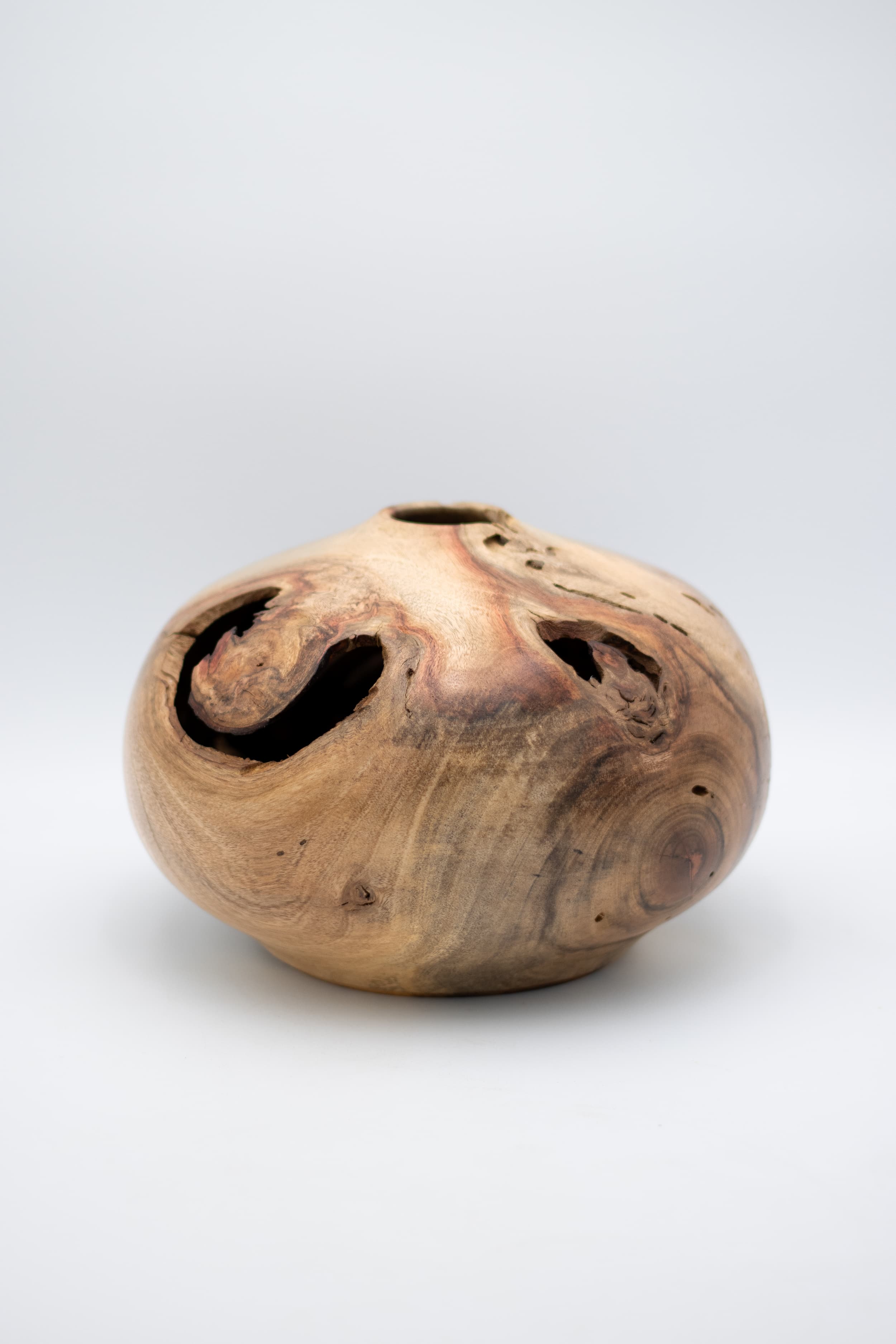 Carob Hollow Form, 9" x 6.5"