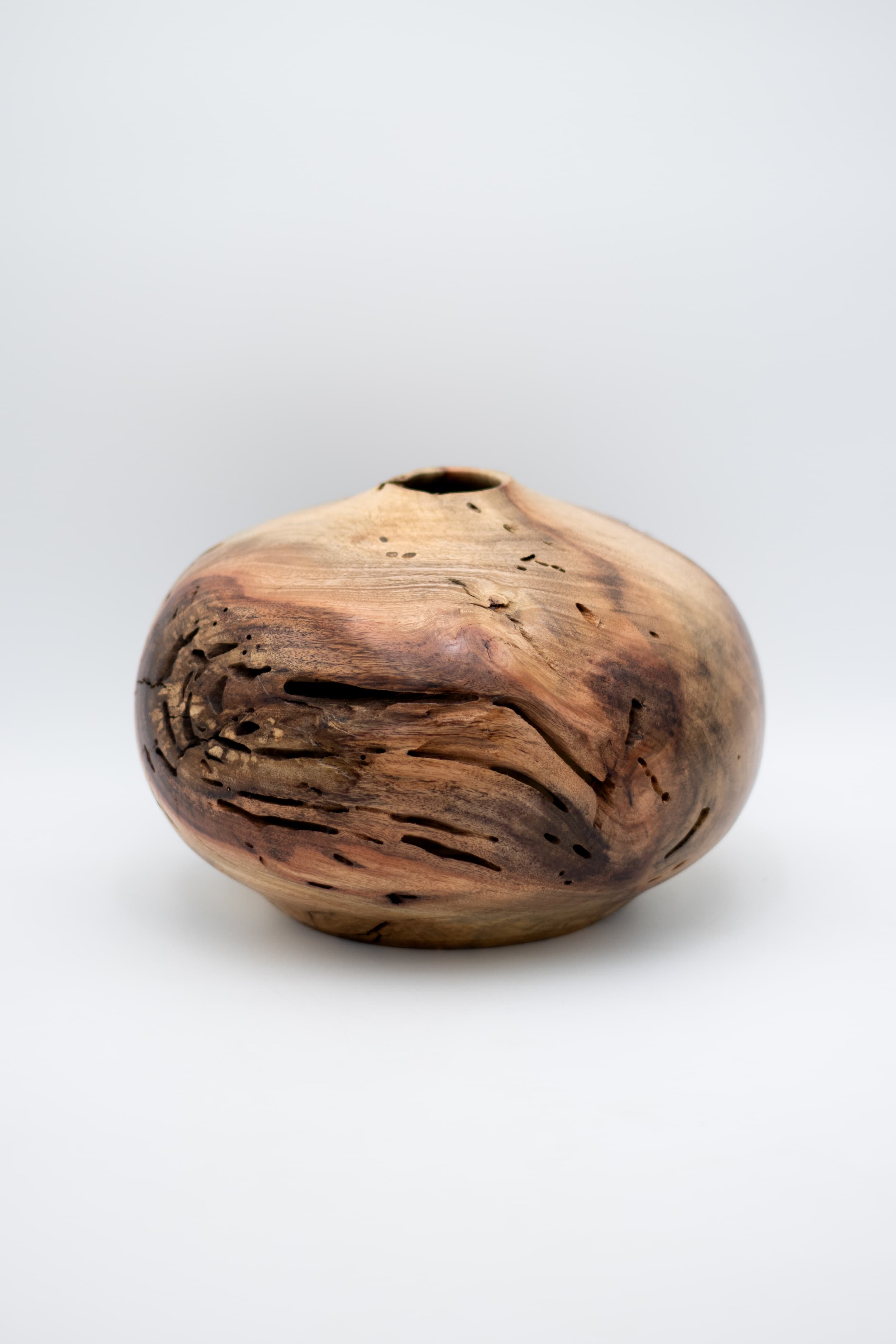 Carob Hollow Form, 9" x 6.5"