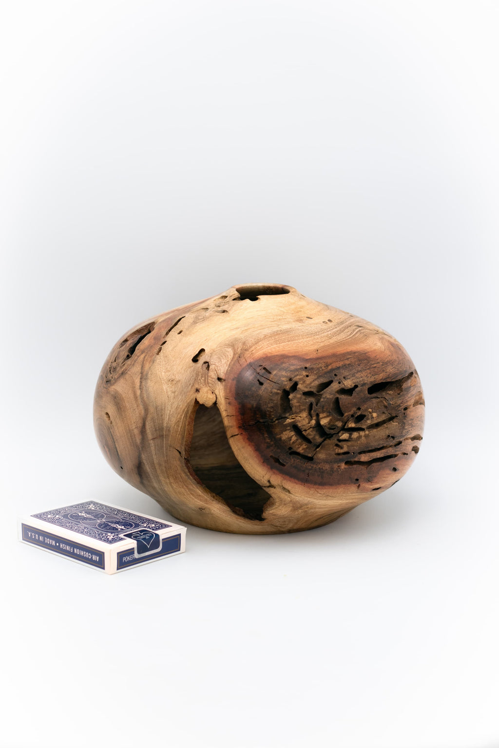 Carob Hollow Form, 9" x 6.5"