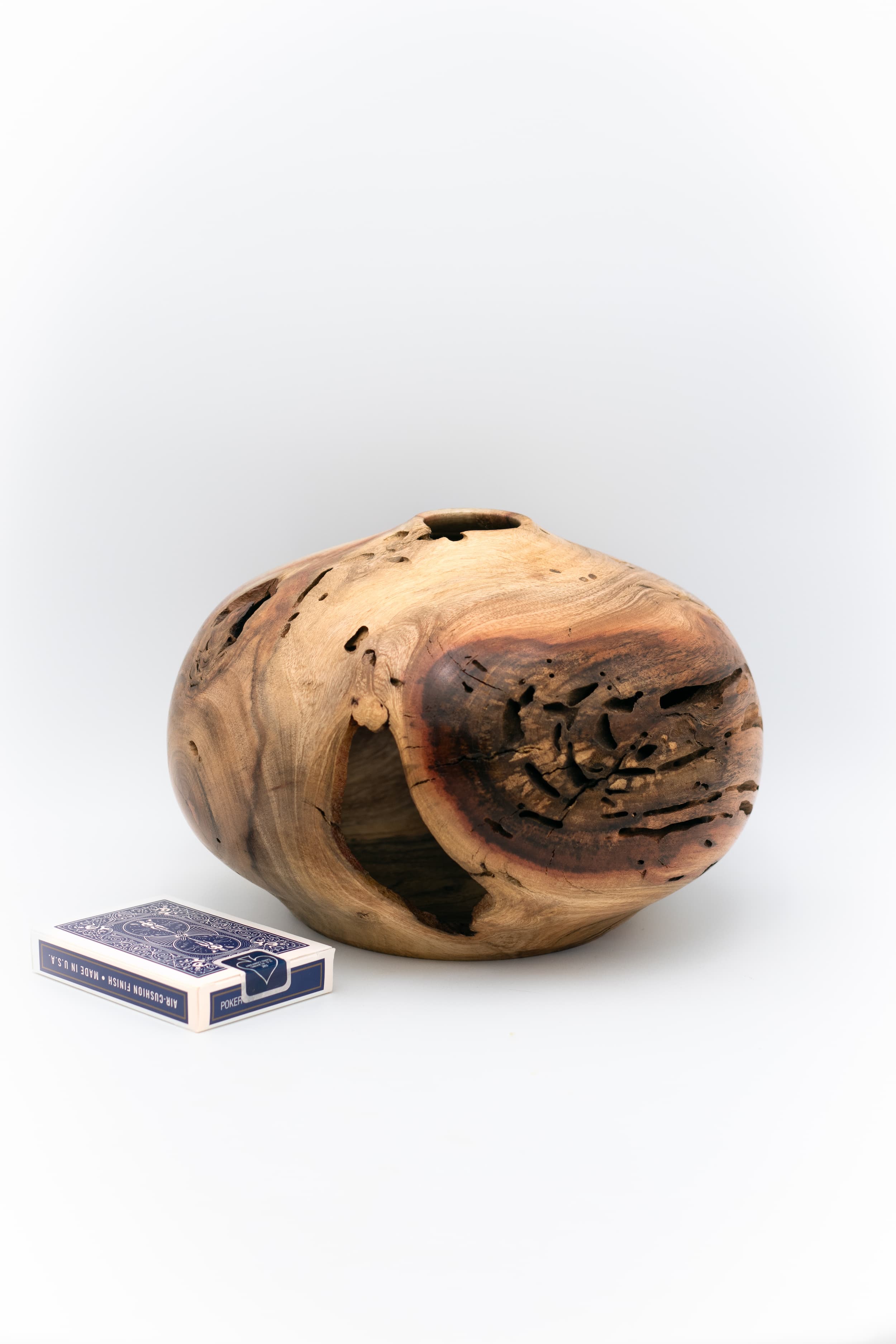 Carob Hollow Form, 9" x 6.5"