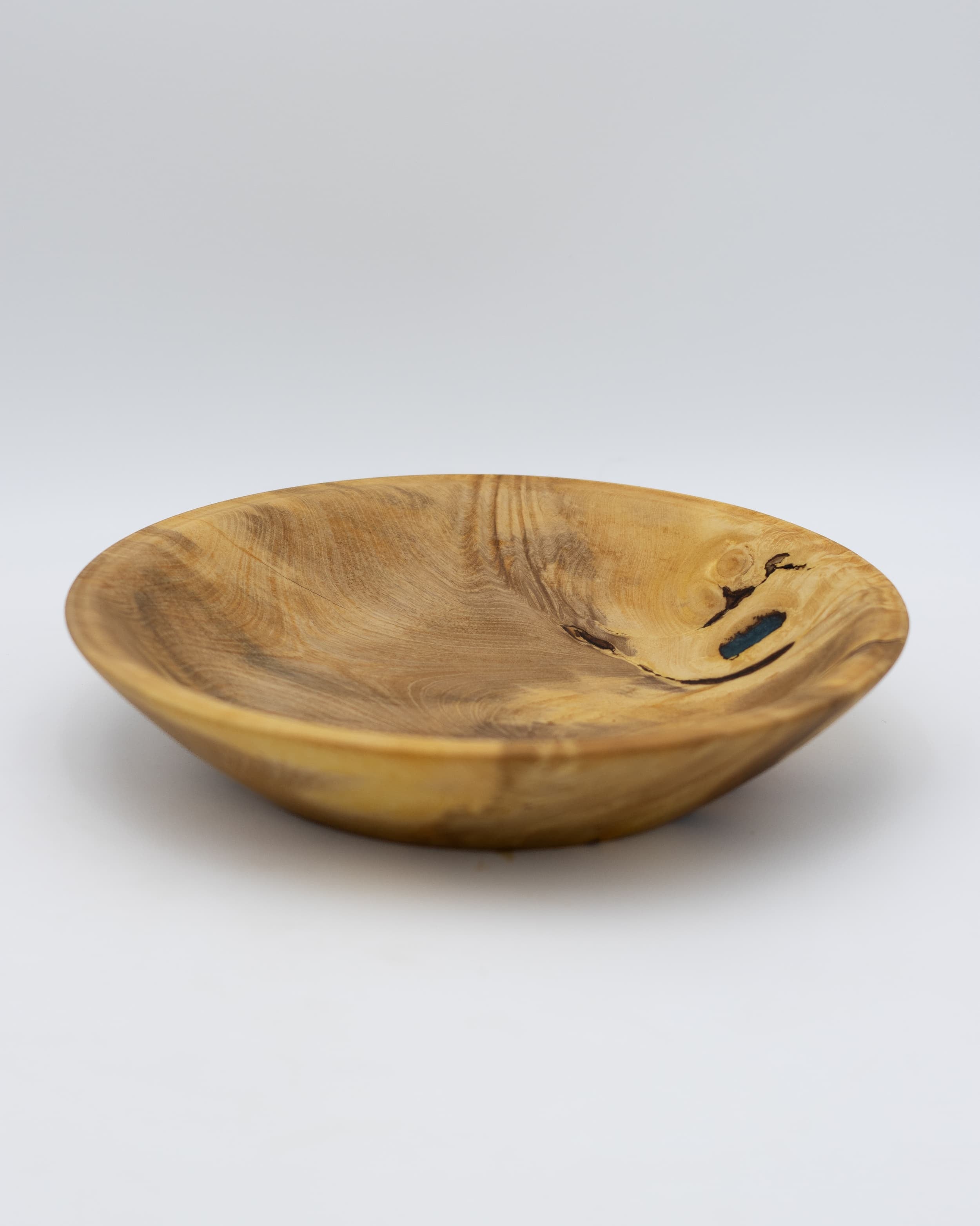 Orange Wood Bowl, 9" x 2"