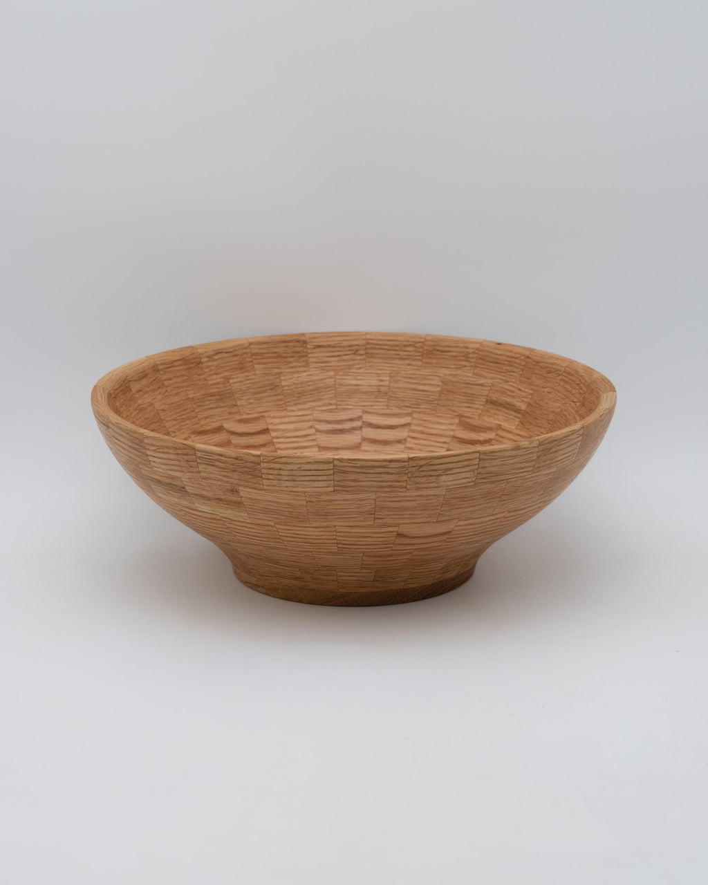 Segmented Red Oak Bowl (2), 10.5" x 4"