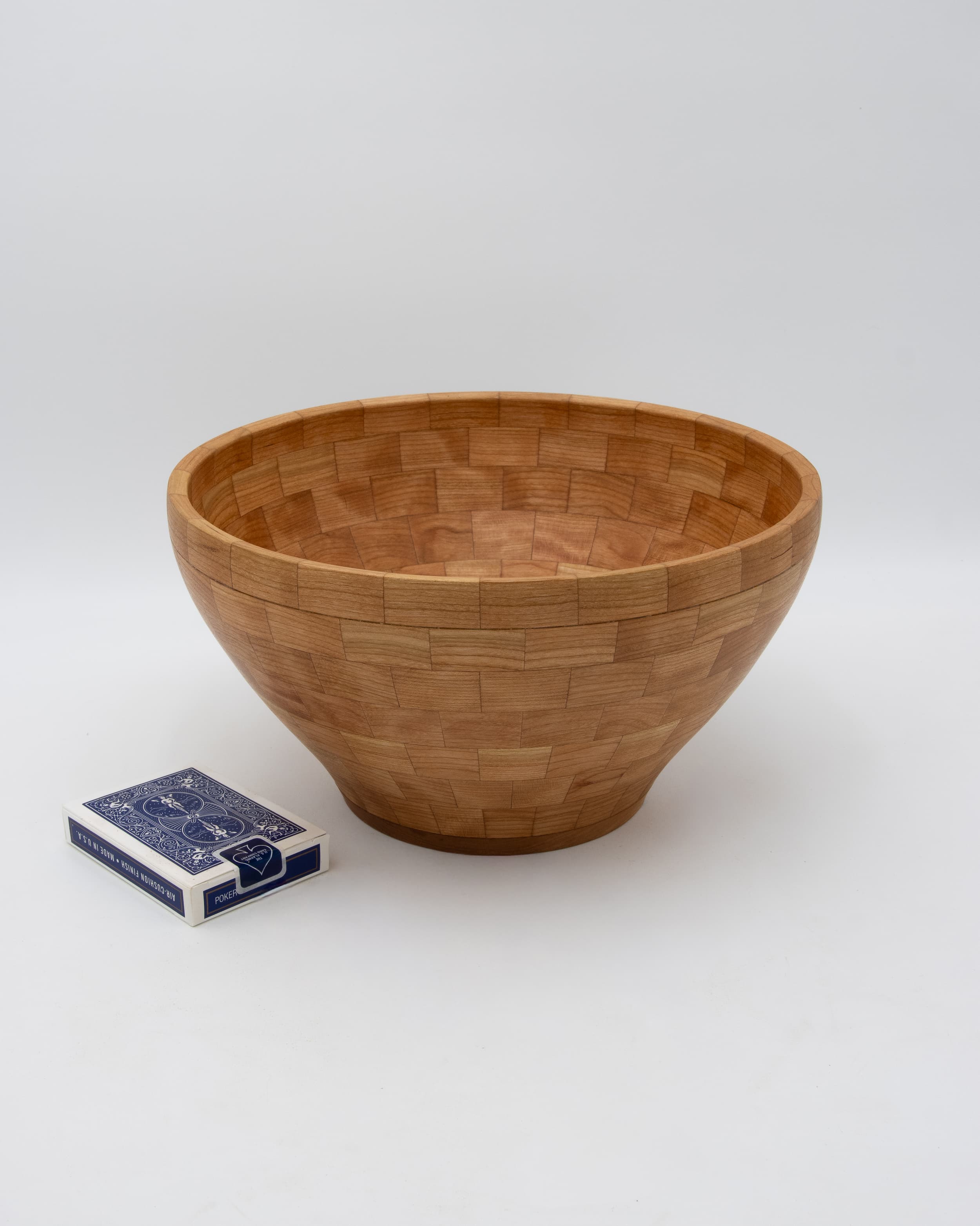 Segmented Cherry Bowl, 10.5" x 5.5"