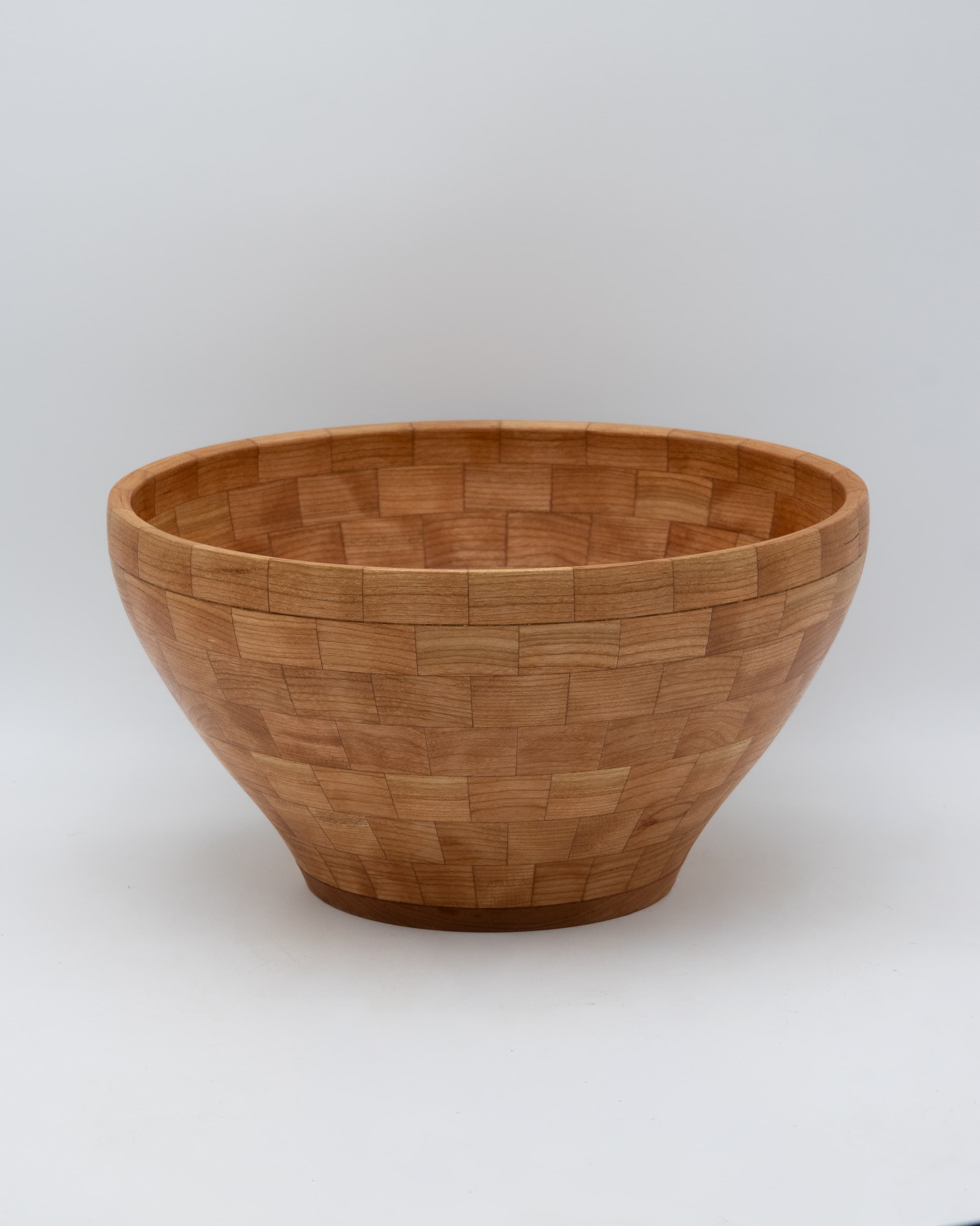 Segmented Cherry Bowl, 10.5" x 5.5"