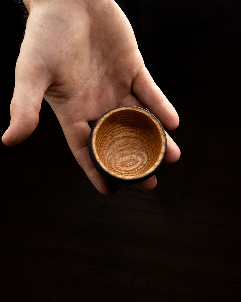 Shou Sugi Ban Red Oak Bowl (2), 2.5" x 1.5"