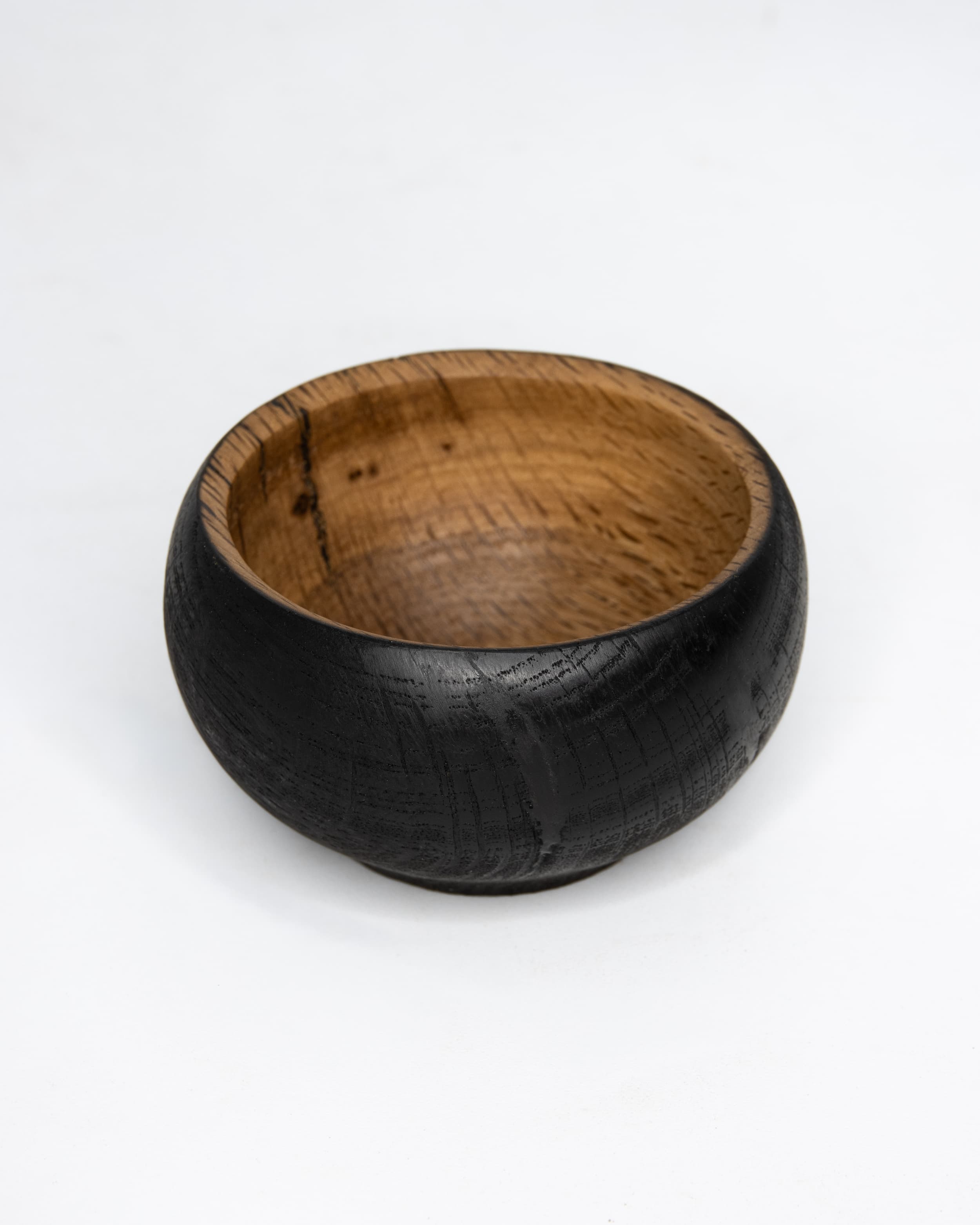 Shou Sugi Ban White Oak Bowl, 3.5" x 2"