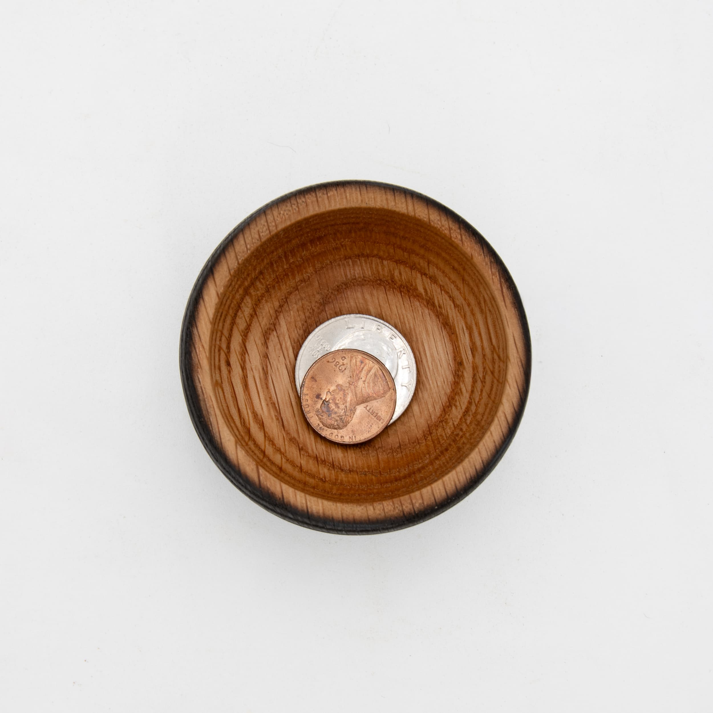 Shou Sugi Ban Red Oak Bowl, 2.5" x 1.5"