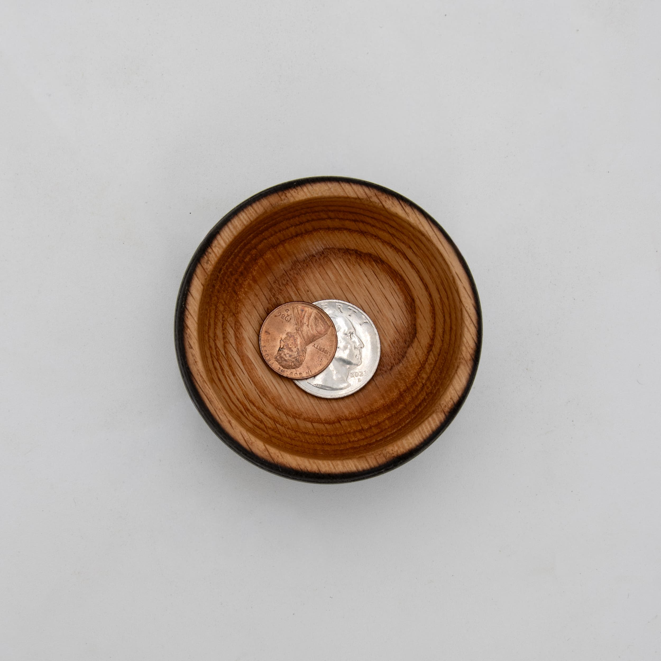 Shou Sugi Ban Red Oak Bowl, 3" x 1.5"