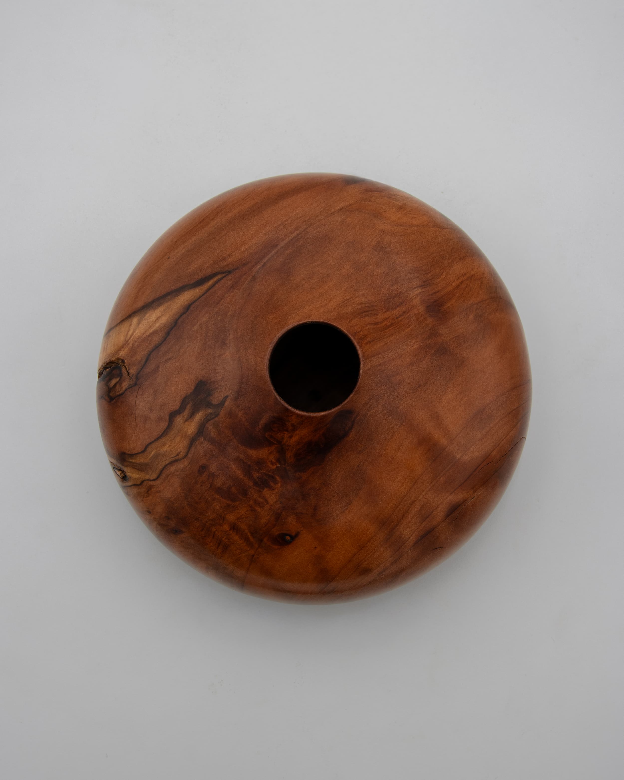 Redwood Hollow Form, 7" x 3"