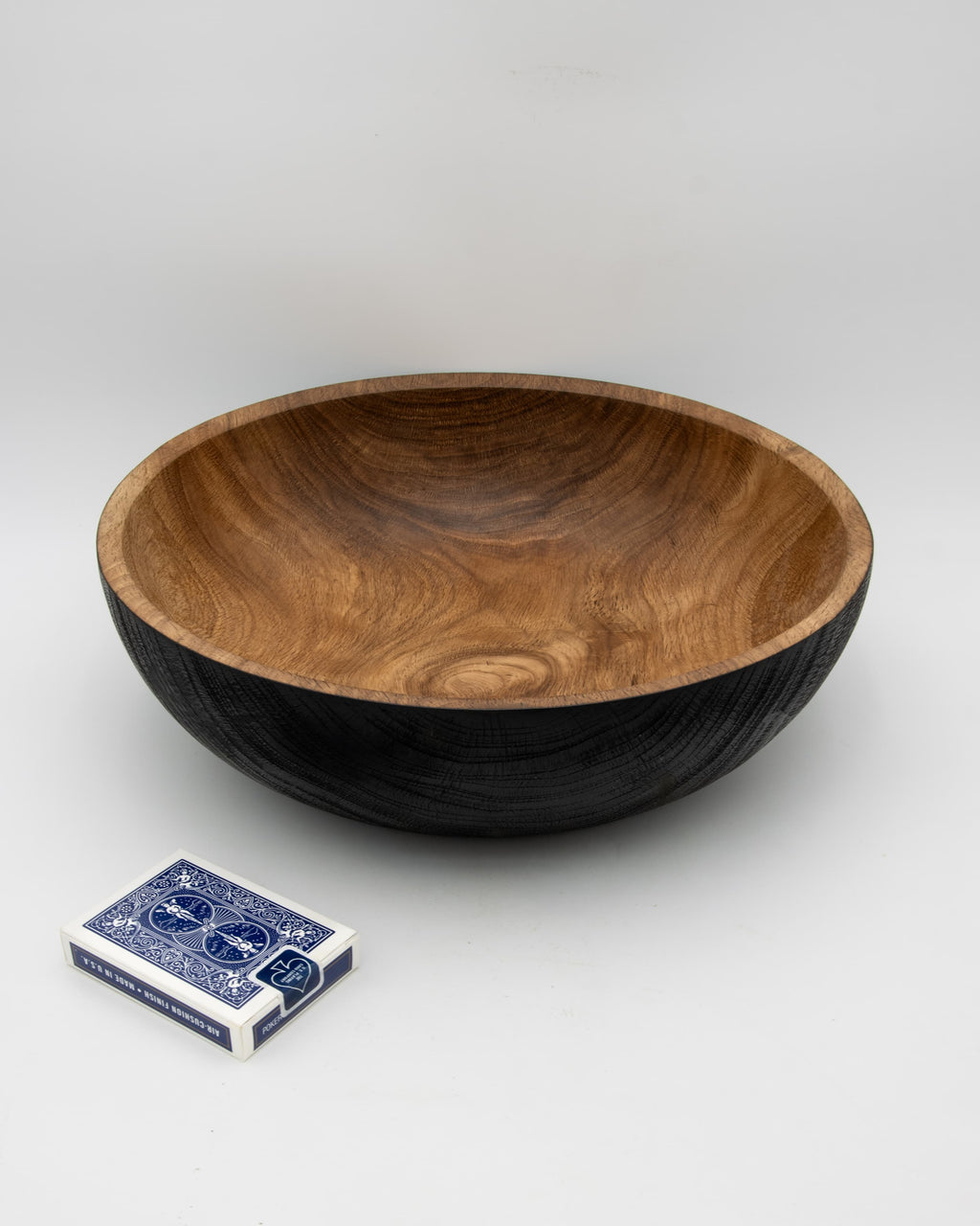 Shou Sugi Ban White Oak Bowl, 13.5" x 5.5"