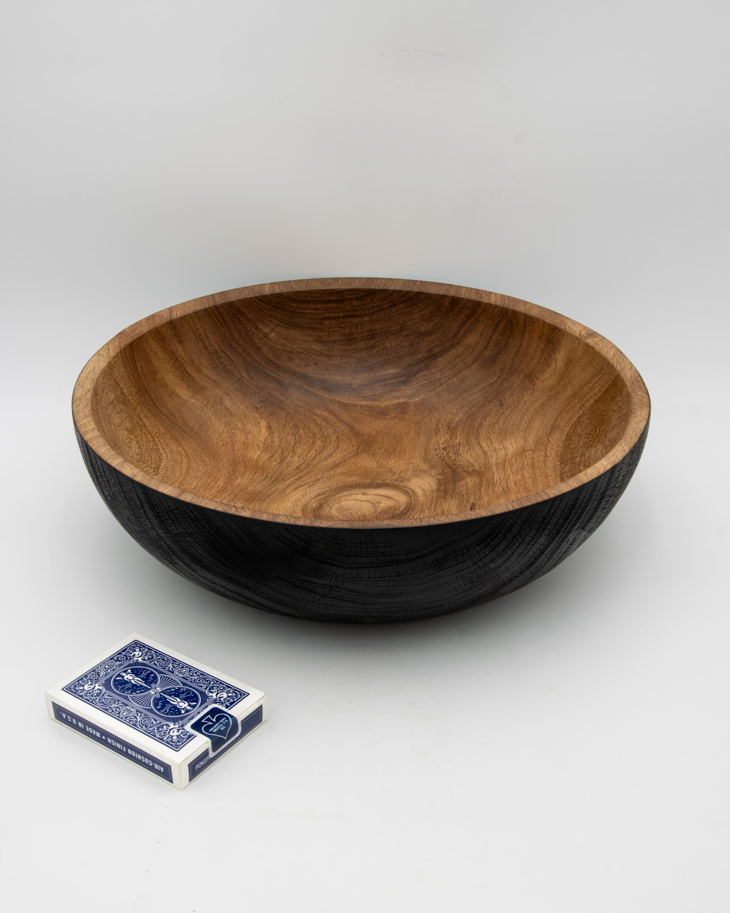 Shou Sugi Ban White Oak Bowl, 13.5" x 5.5"
