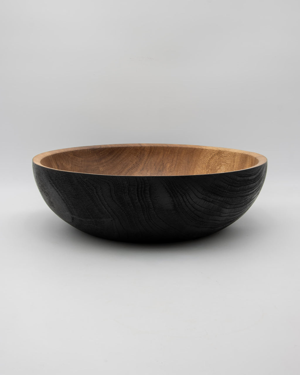 Shou Sugi Ban White Oak Bowl, 13.5" x 5.5"