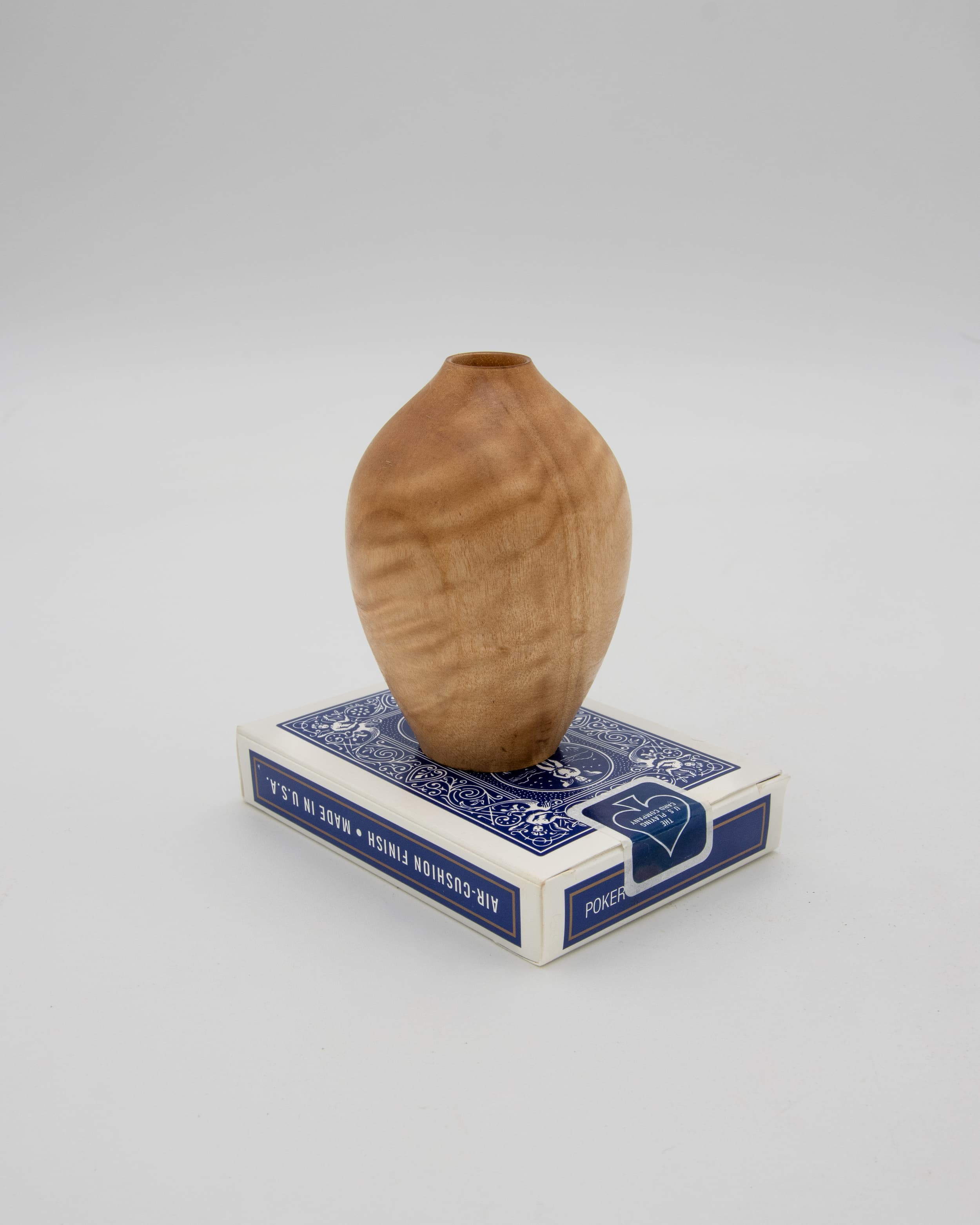 Figured Maple Hollow Form, 2" x 3"