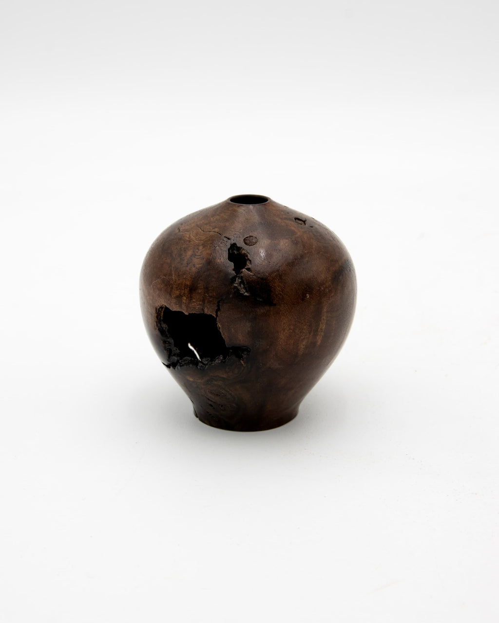 Black Walnut Burl Hollow Form (2), 2.5" x 3"