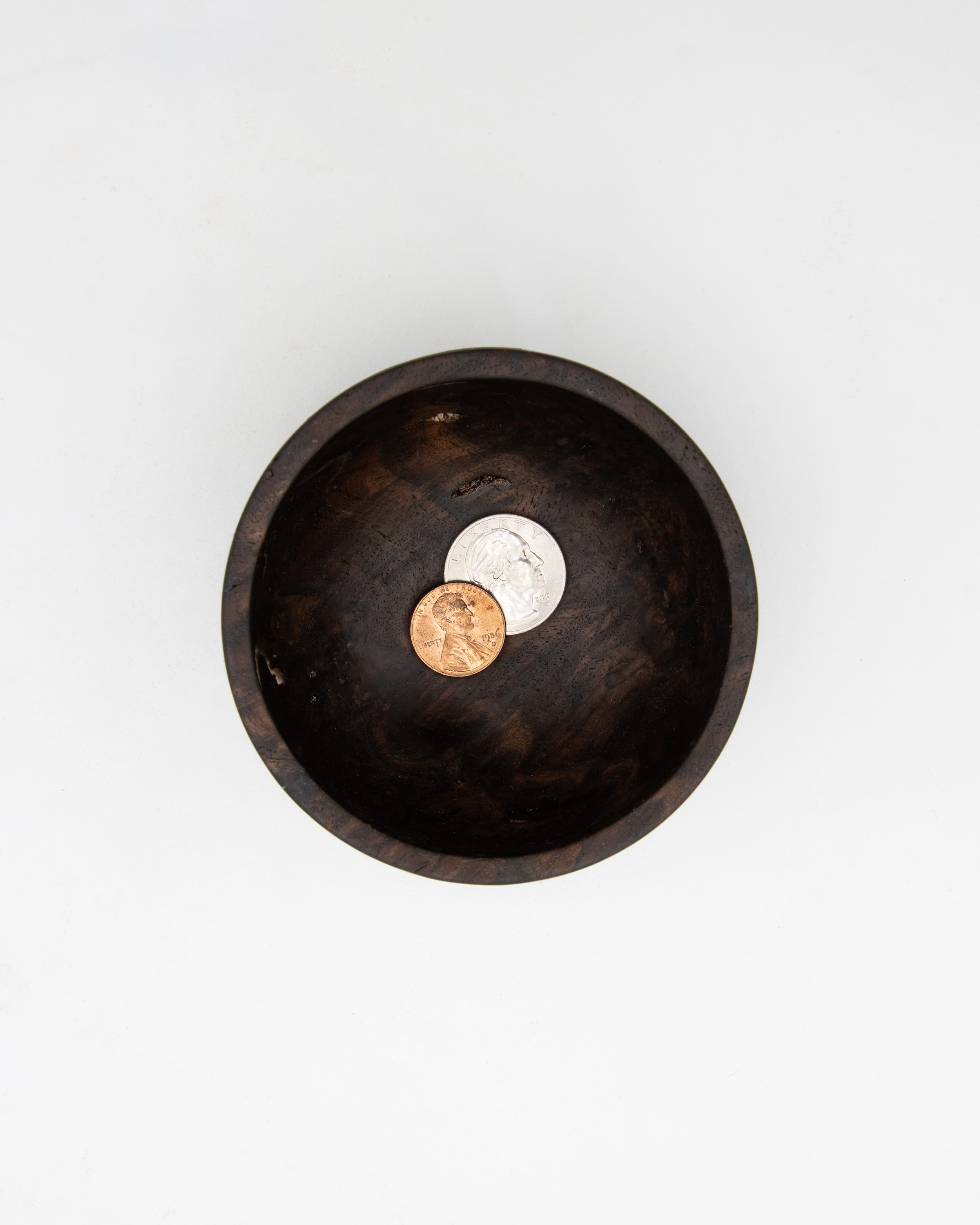 Black Walnut Burl Bowl, 3.75" x 2.25"