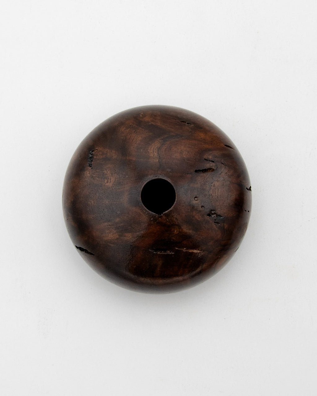 Black Walnut Burl Hollow Form, 3.5" x 2"