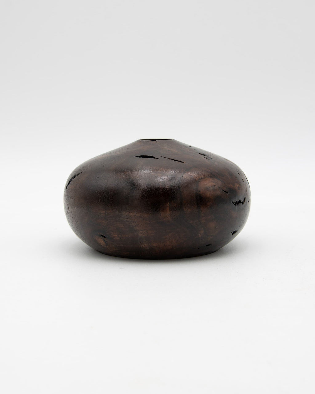 Black Walnut Burl Hollow Form, 3.5" x 2"