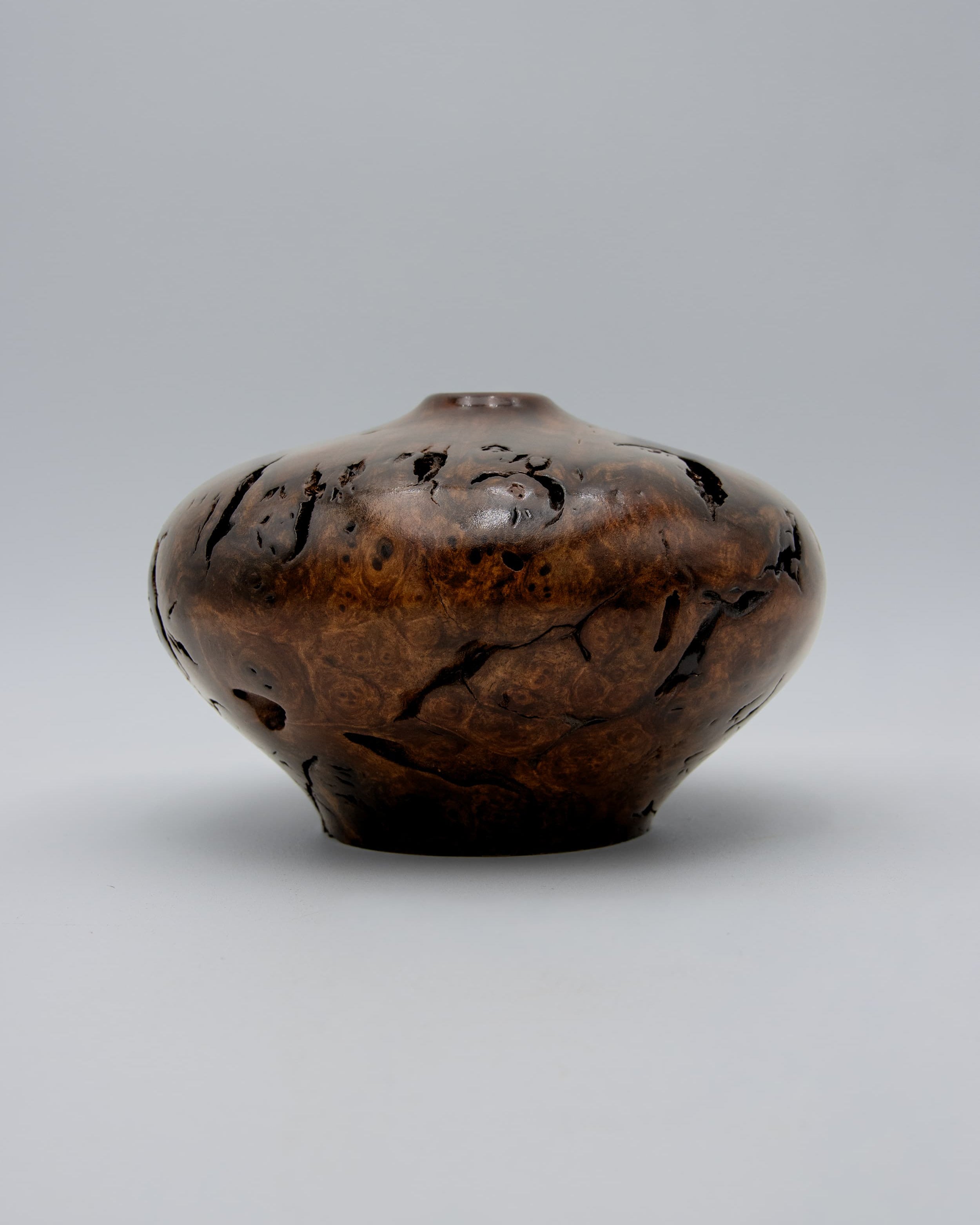 Black Walnut Burl Hollow Form 5.5" x 3.5"