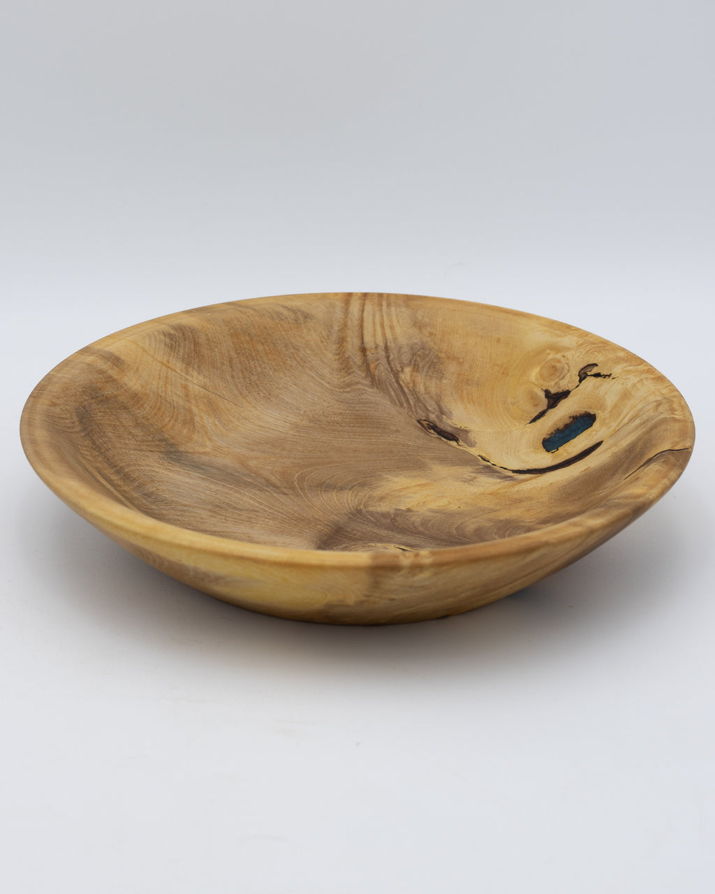 Orange Wood Bowl, 9" x 2"