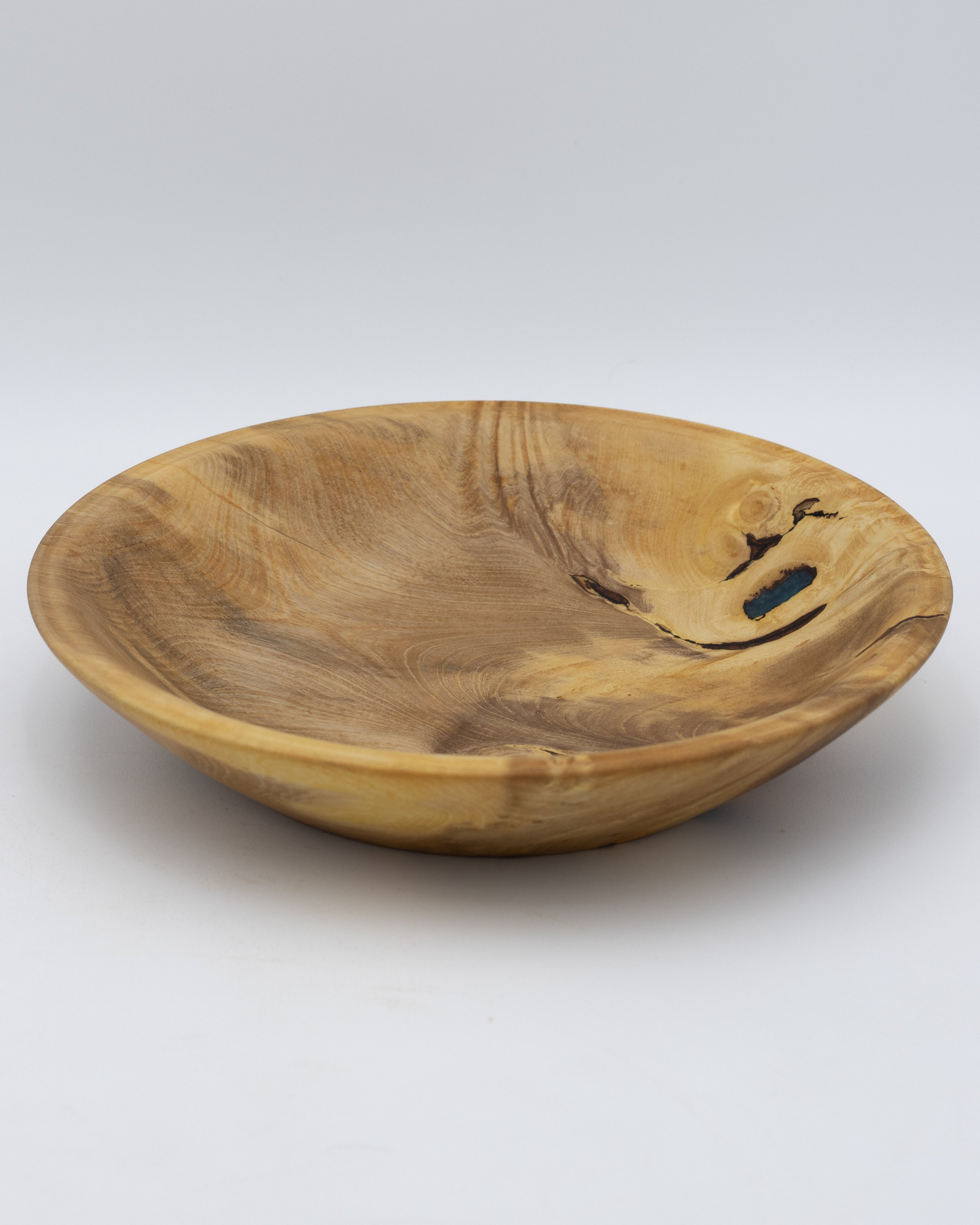 Orange Wood Bowl, 9" x 2"