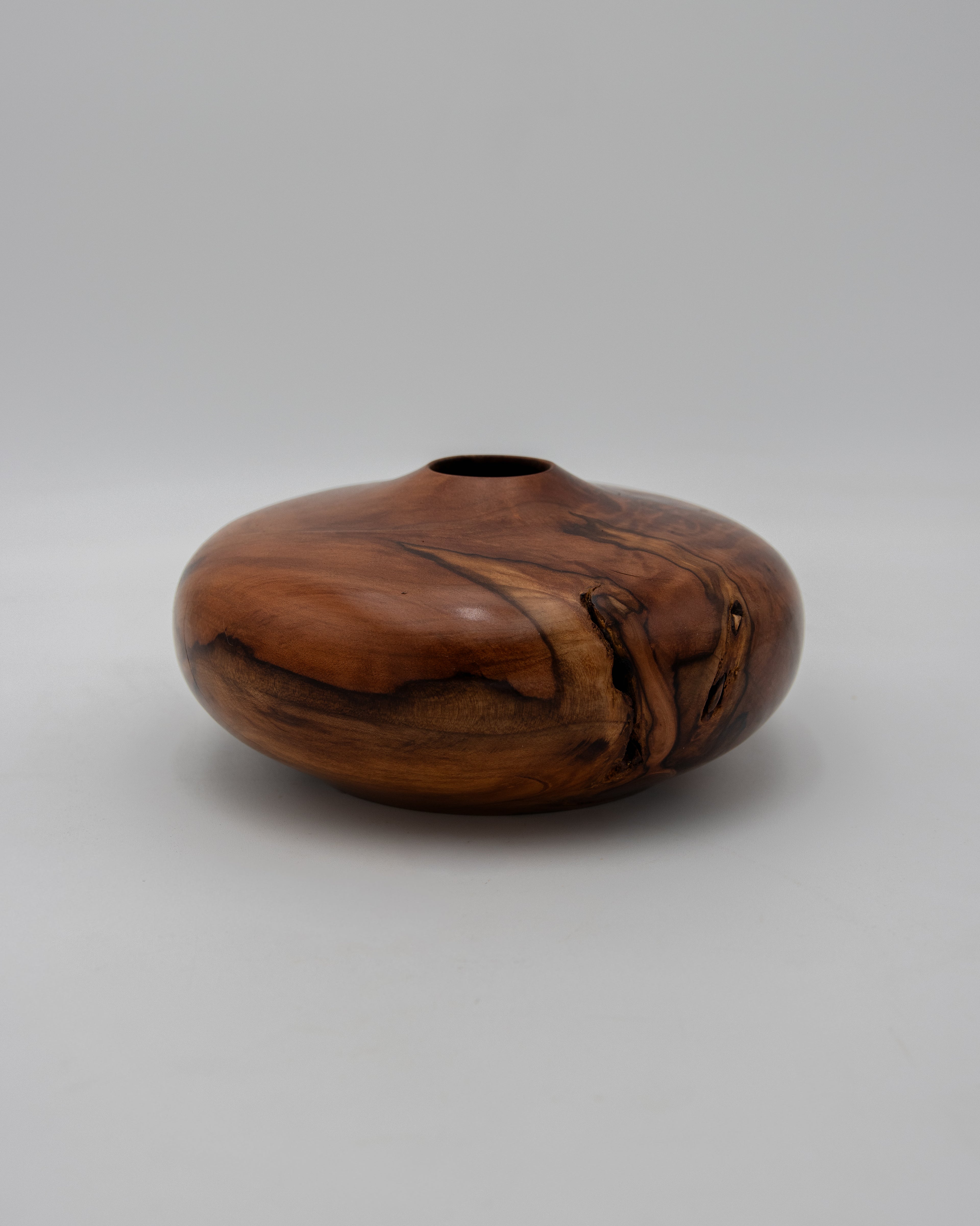 Redwood Hollow Form, 7" x 3"