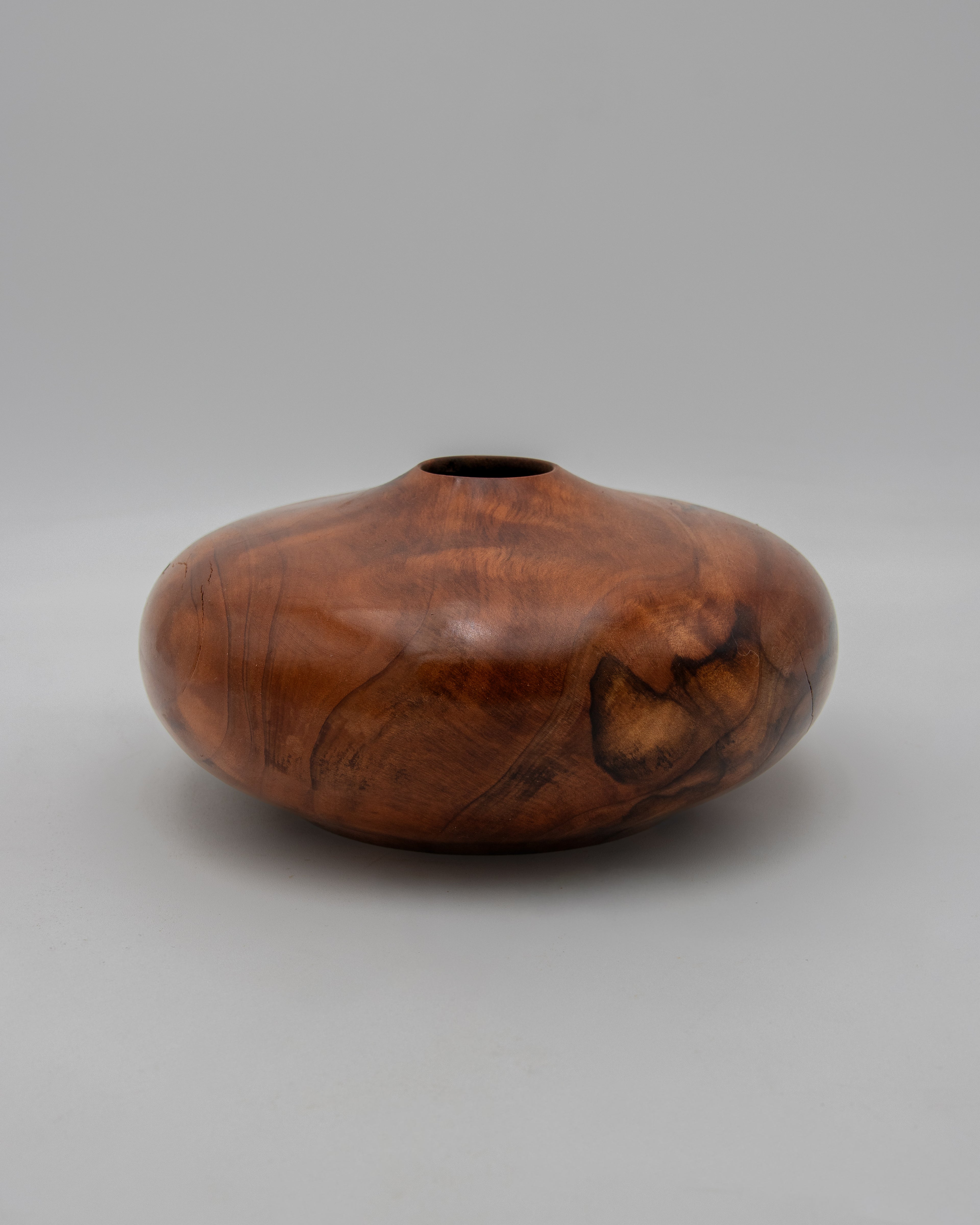 Redwood Hollow Form, 7" x 3"