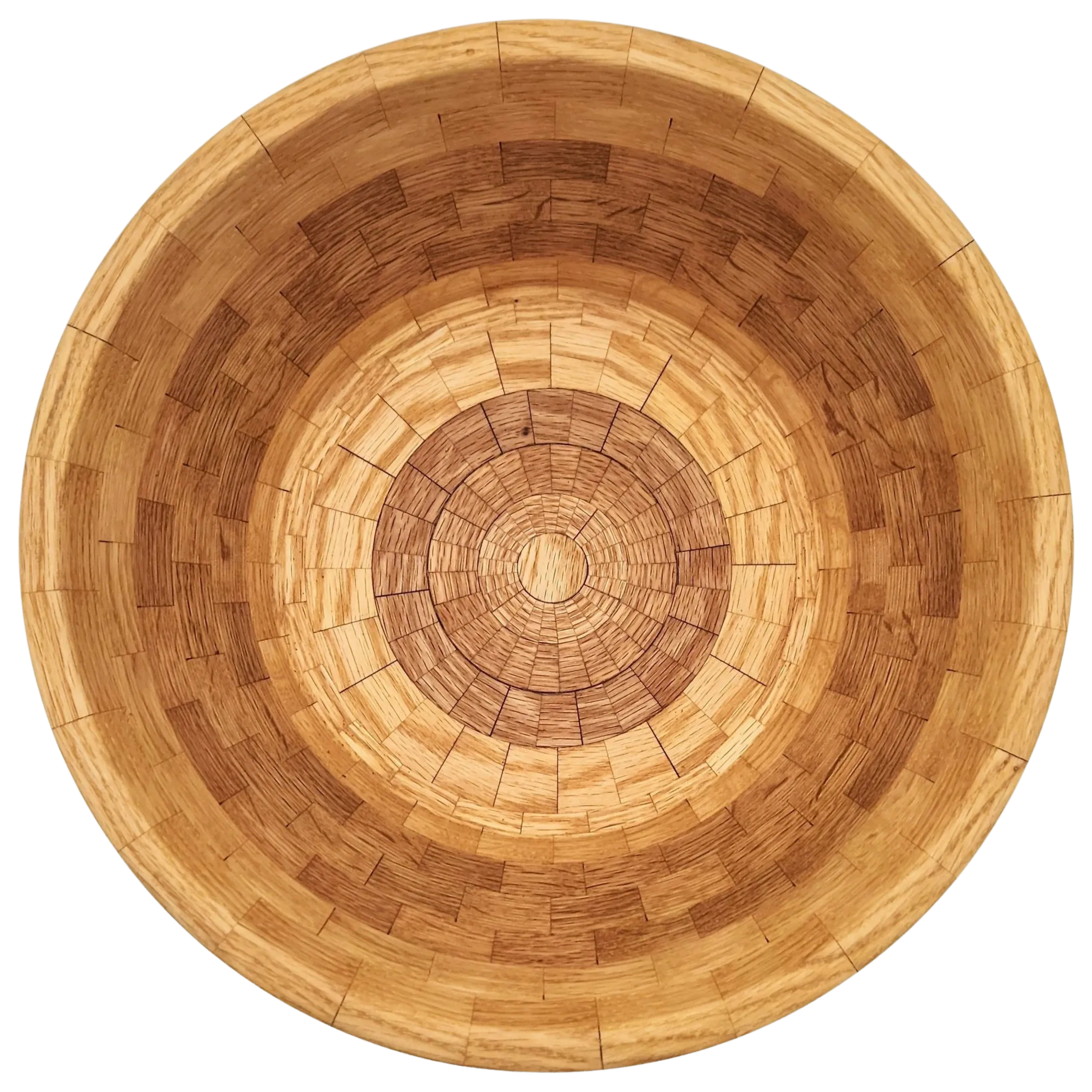 Segmented Red Oak Bowl, 11" x 5"
