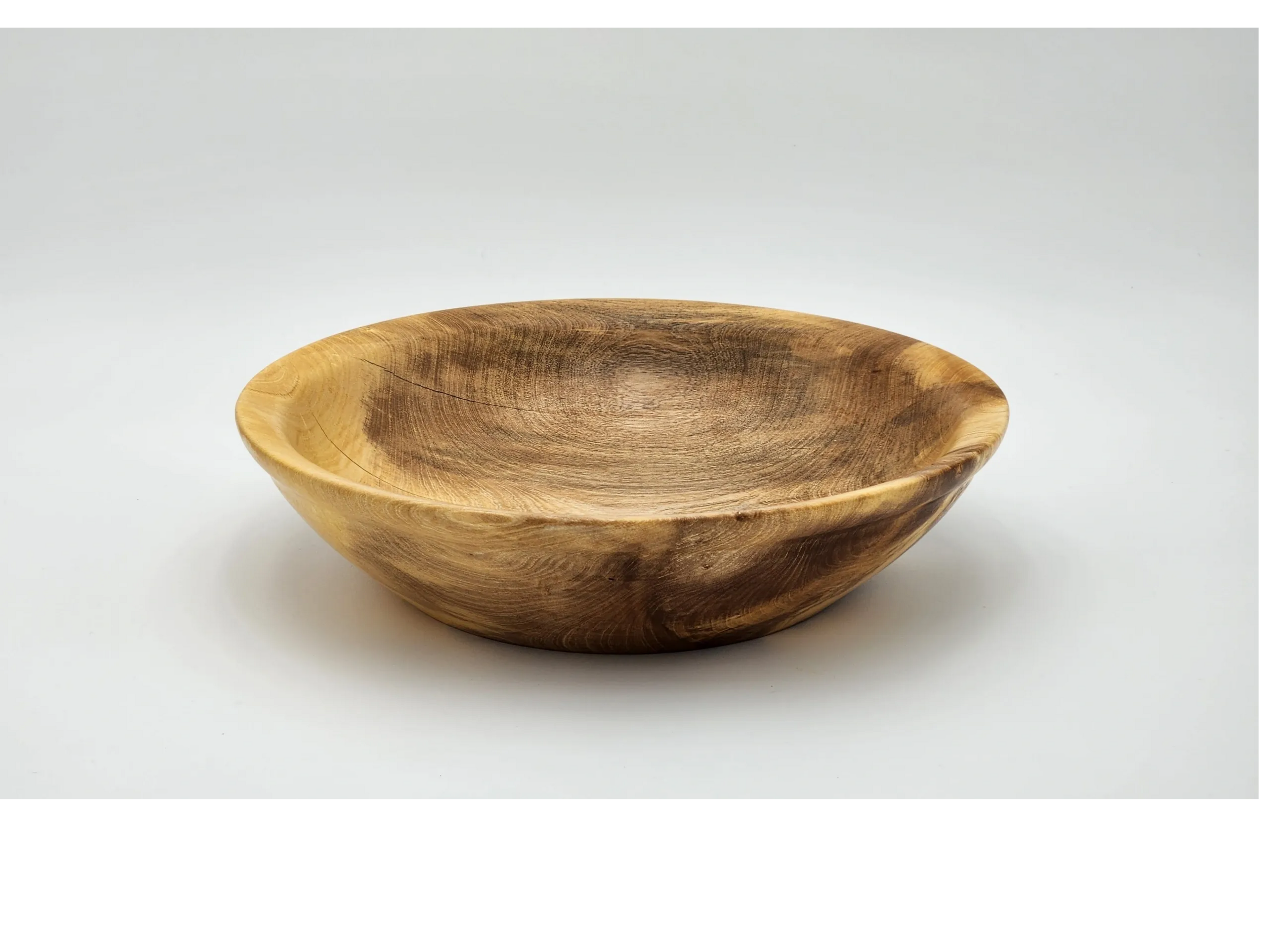Orange Wood Bowl (B), 10" x 2"