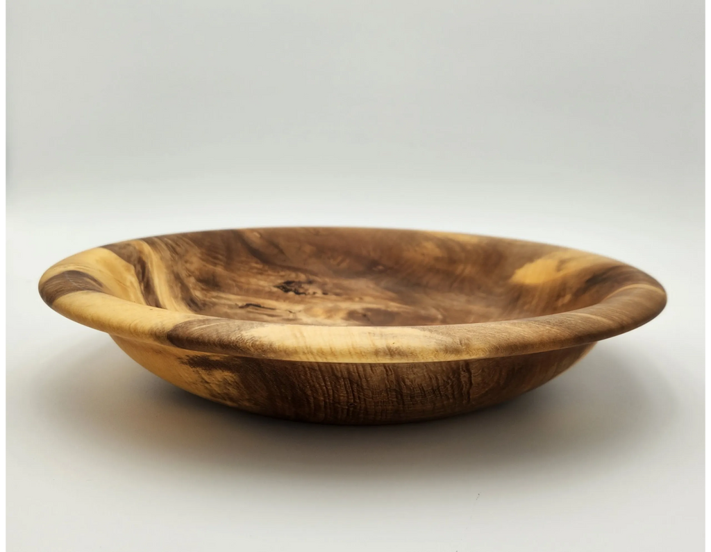 Orange Wood Bowl, 12" x 2"