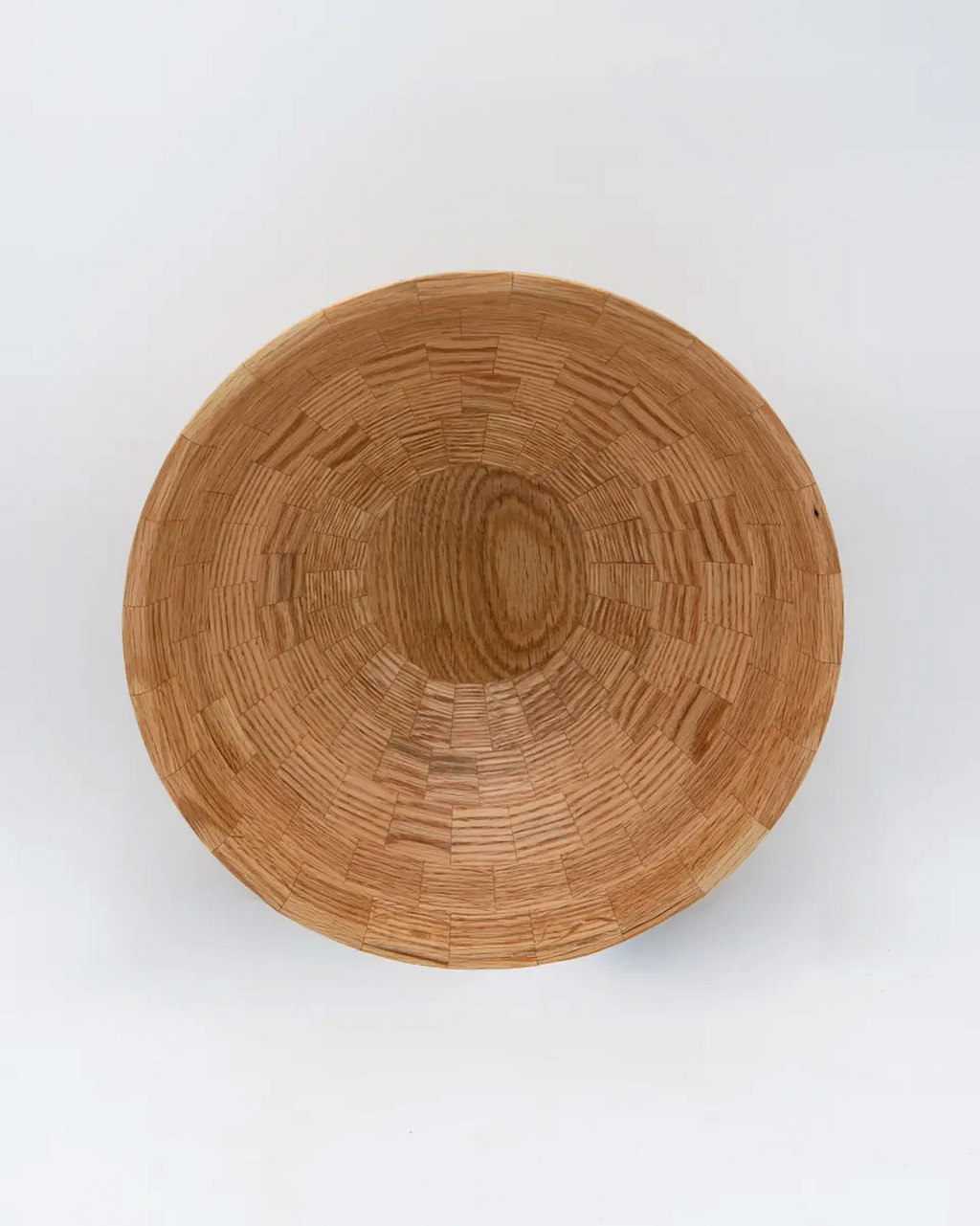 Segmented Red Oak Bowl (2), 10.5" x 4"