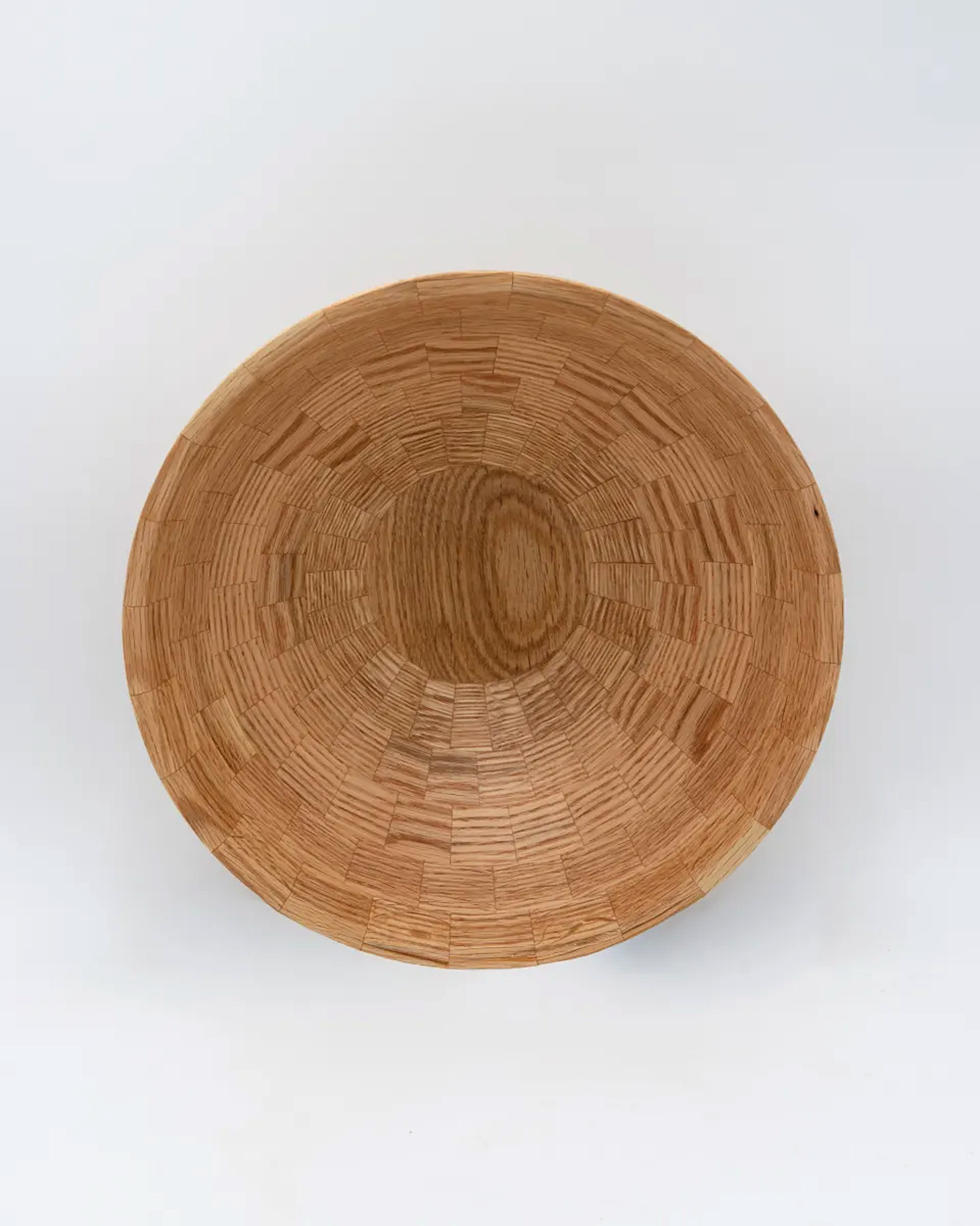 Segmented Red Oak Bowl (2), 10.5" x 4"