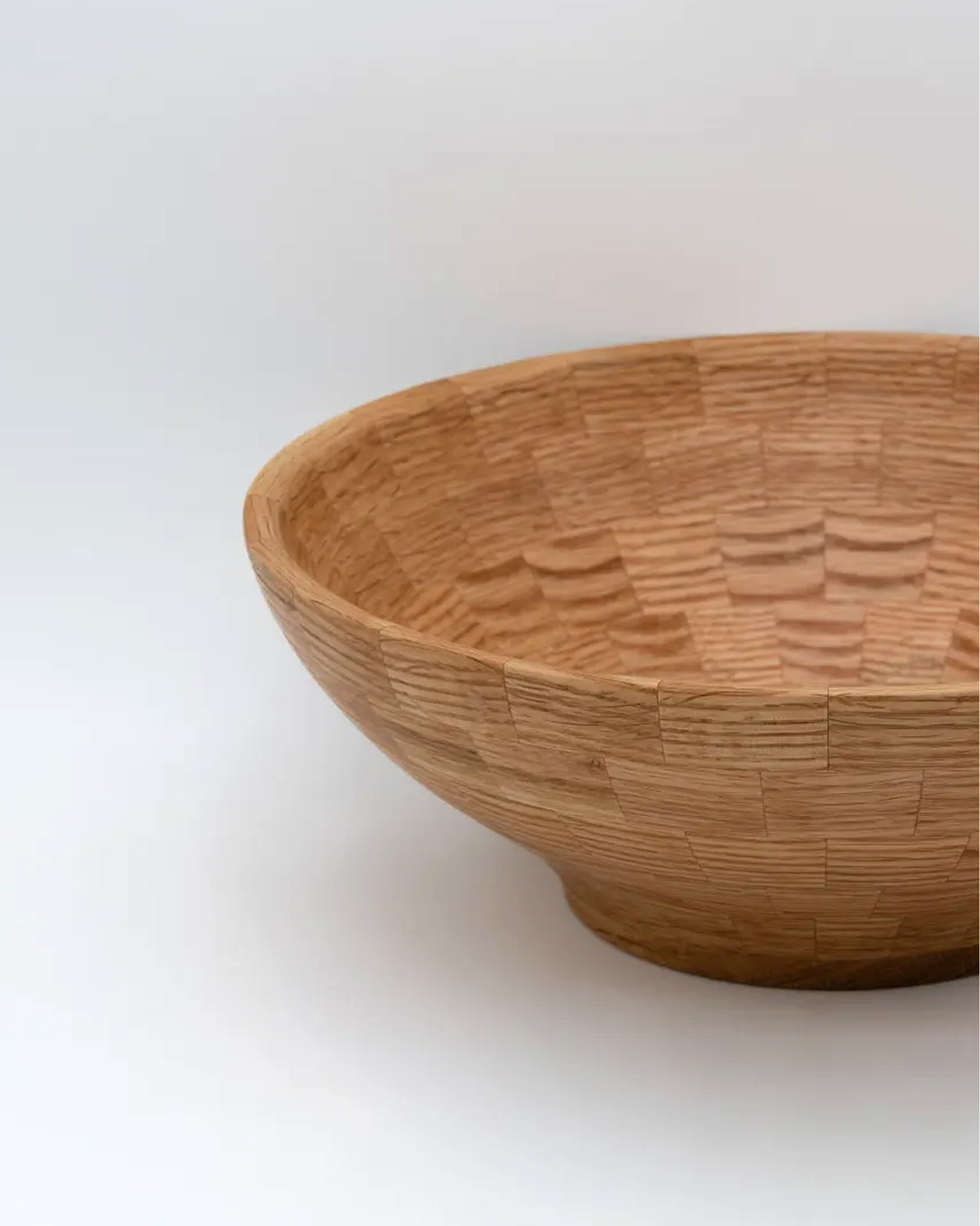 Segmented Red Oak Bowl (2), 10.5" x 4"