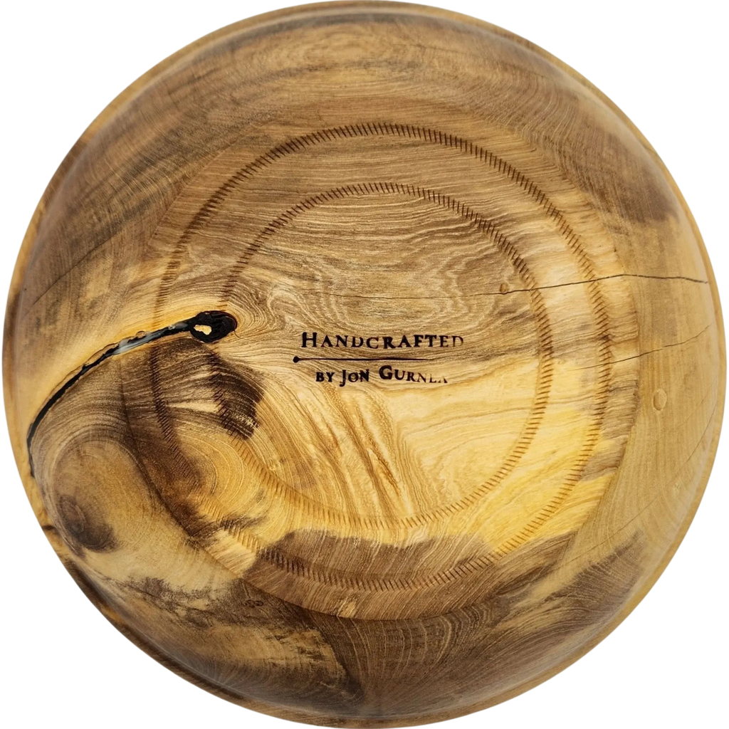 Orange Wood Bowl (B), 10" x 2"