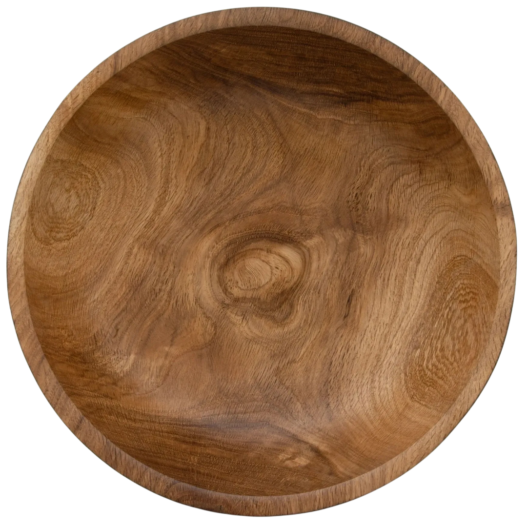 Shou Sugi Ban White Oak Bowl, 13.5" x 5.5"