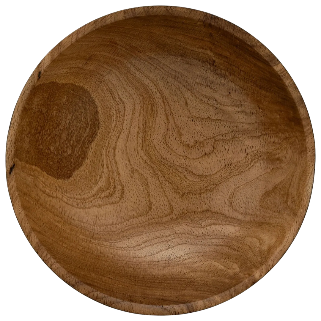 Shou Sugi Ban White Oak Bowl, 13" x 4.5"