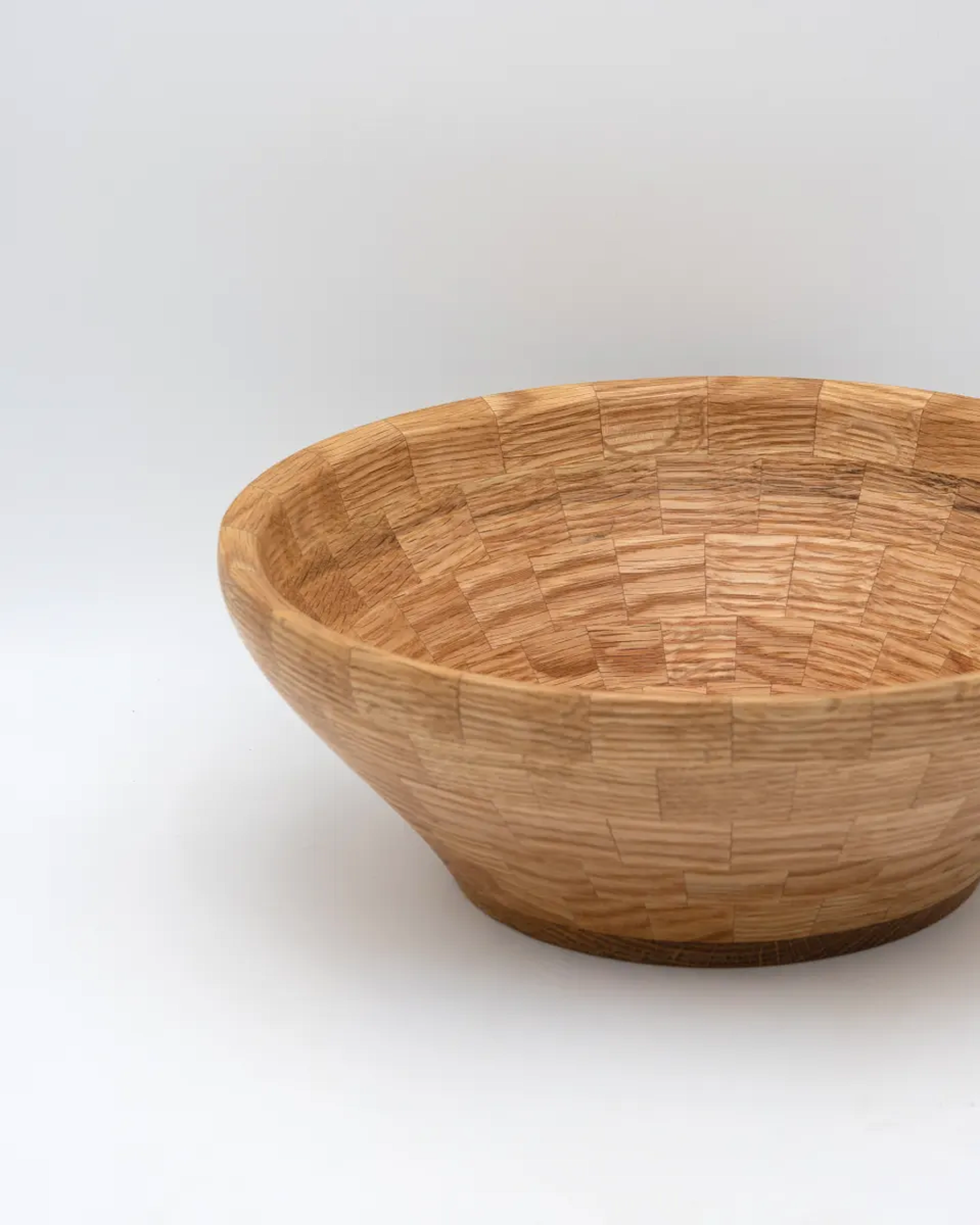 Segmented Red Oak Bowl (1), 10.5" x 4"