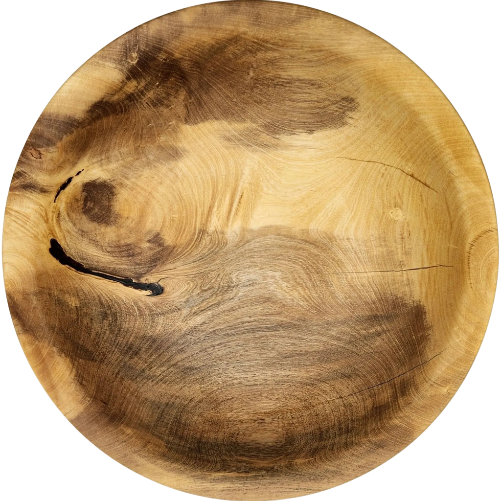 Orange Wood Bowl (B), 10" x 2"