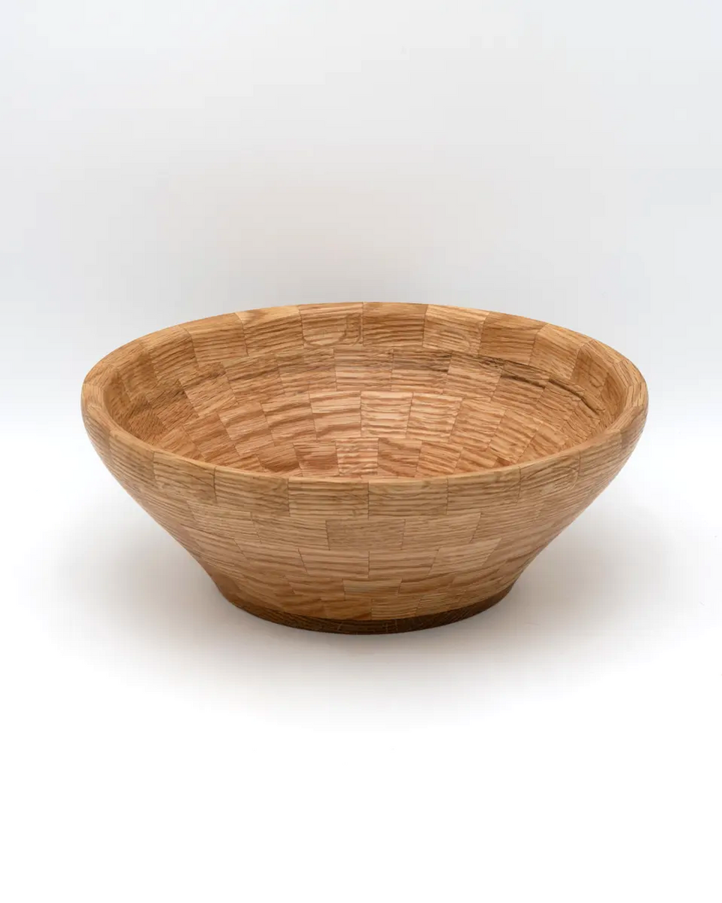 Segmented Red Oak Bowl (1), 10.5" x 4"