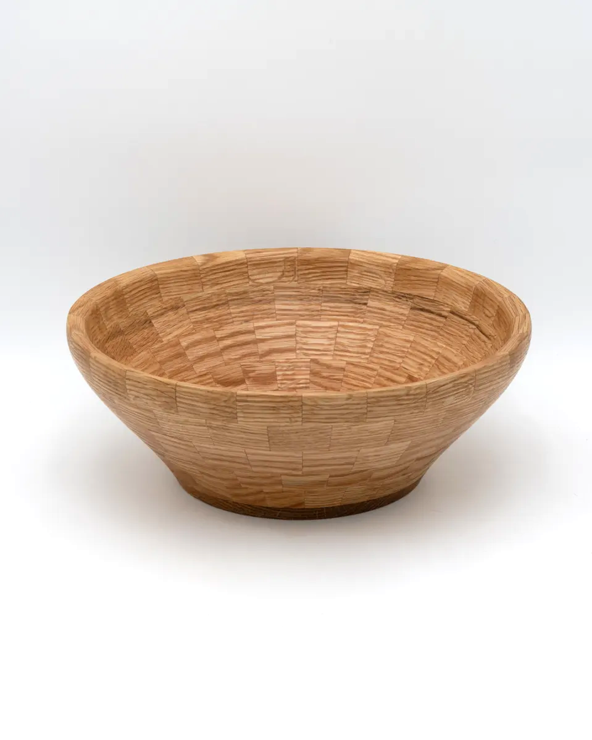 Segmented Red Oak Bowl (1), 10.5" x 4"
