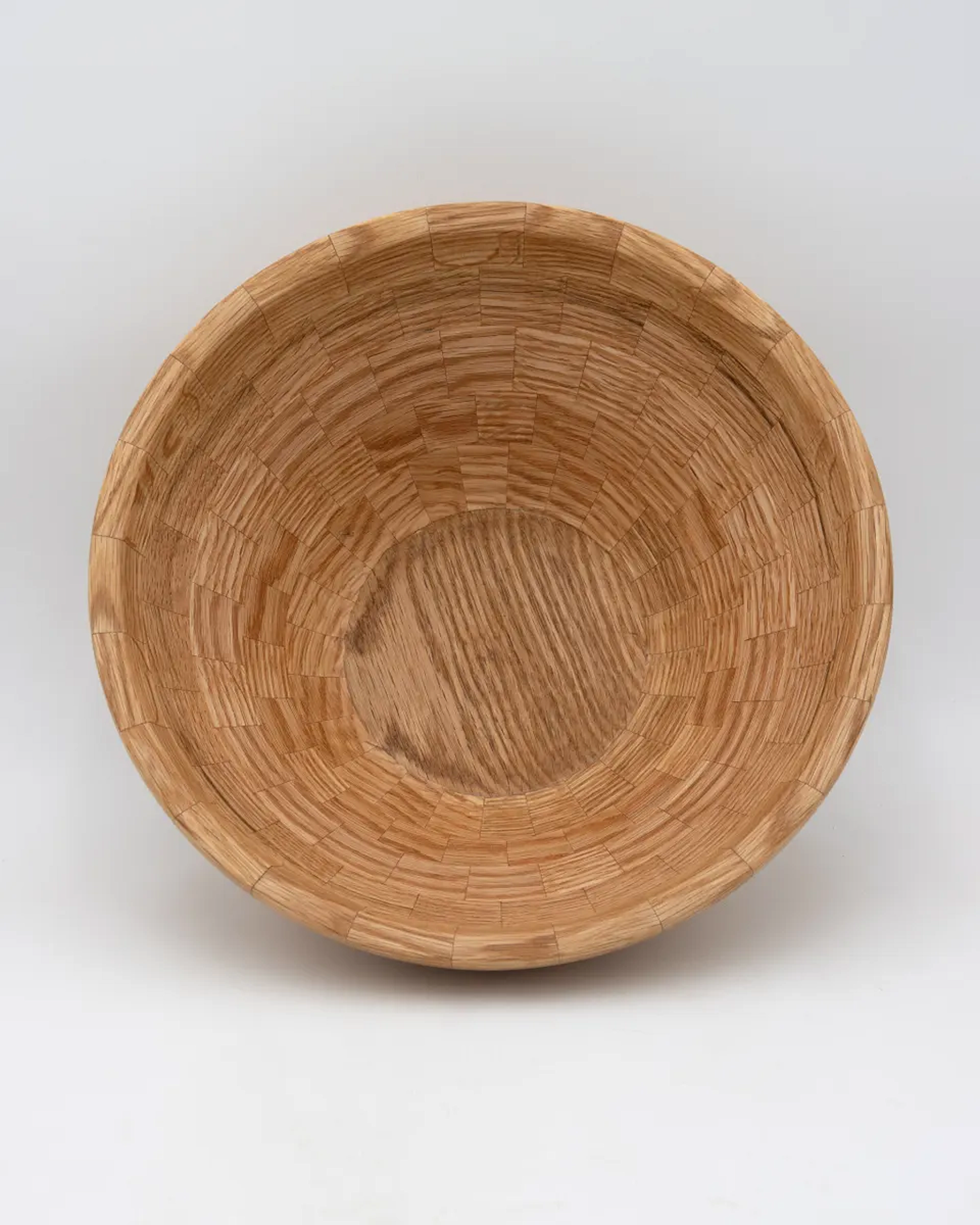 Segmented Red Oak Bowl (1), 10.5" x 4"