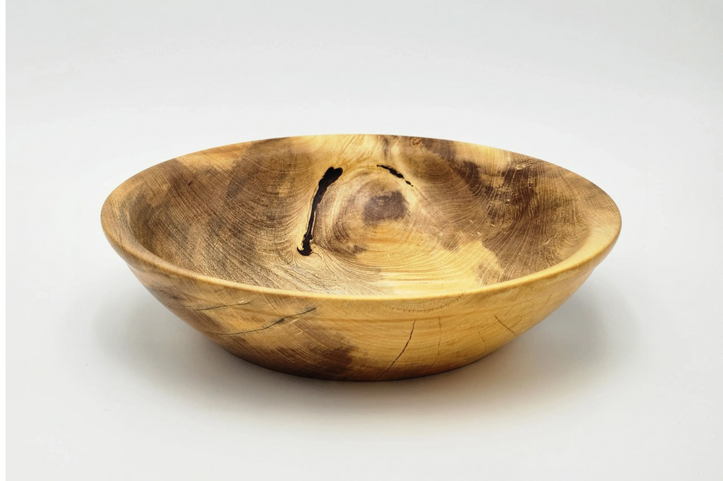 Orange Wood Bowl (B), 10" x 2"